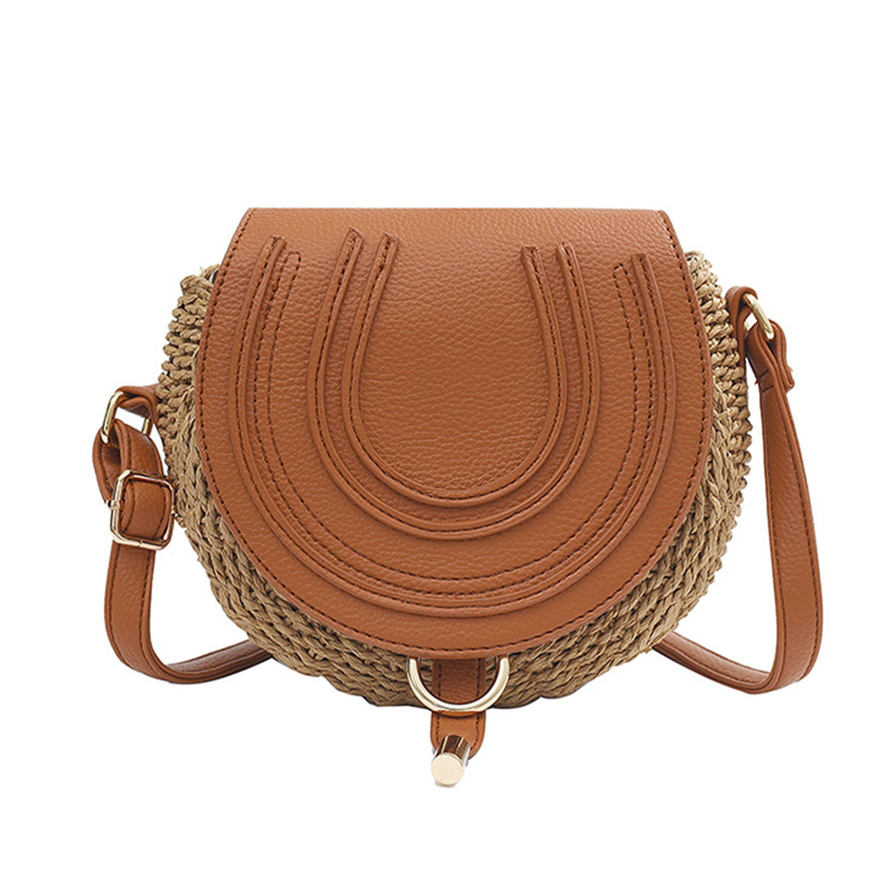 Jute Versatile straw cross-body shoulder bag 6