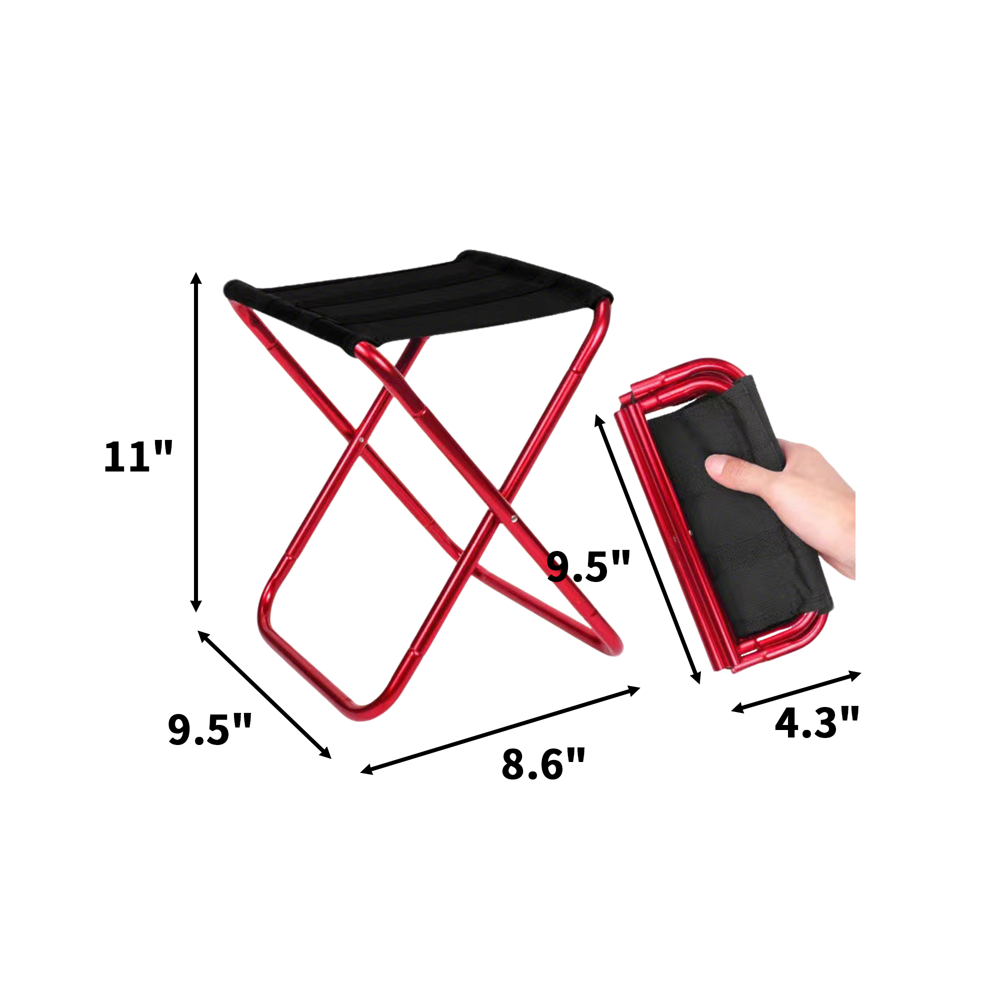 Portable Folding Camping Stool With Oxford Seat 5