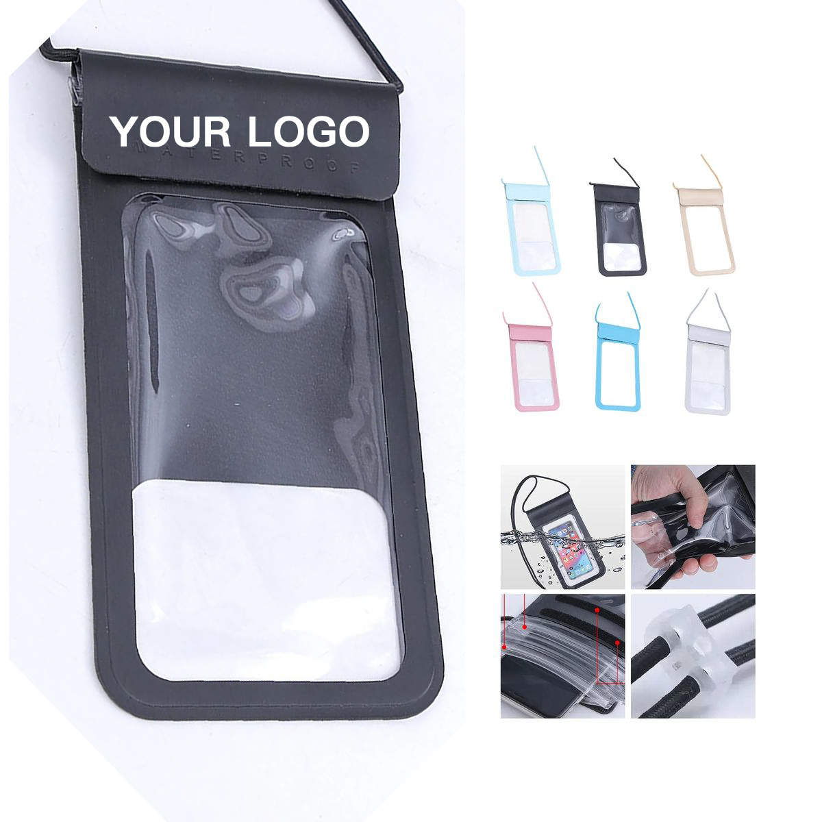 Customizable Waterproof Phone Holder for Travel 2