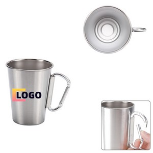 350ML Stainless Steel Cup With Carabiner Handle 3