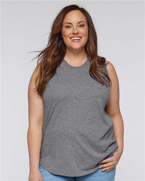 Women's Curvy Relaxed Fine Jersey Tank - 3892 19