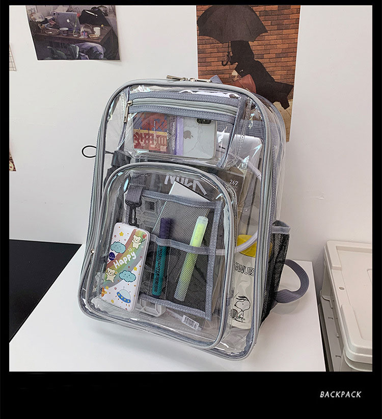 PVC Plastic Backpack 4