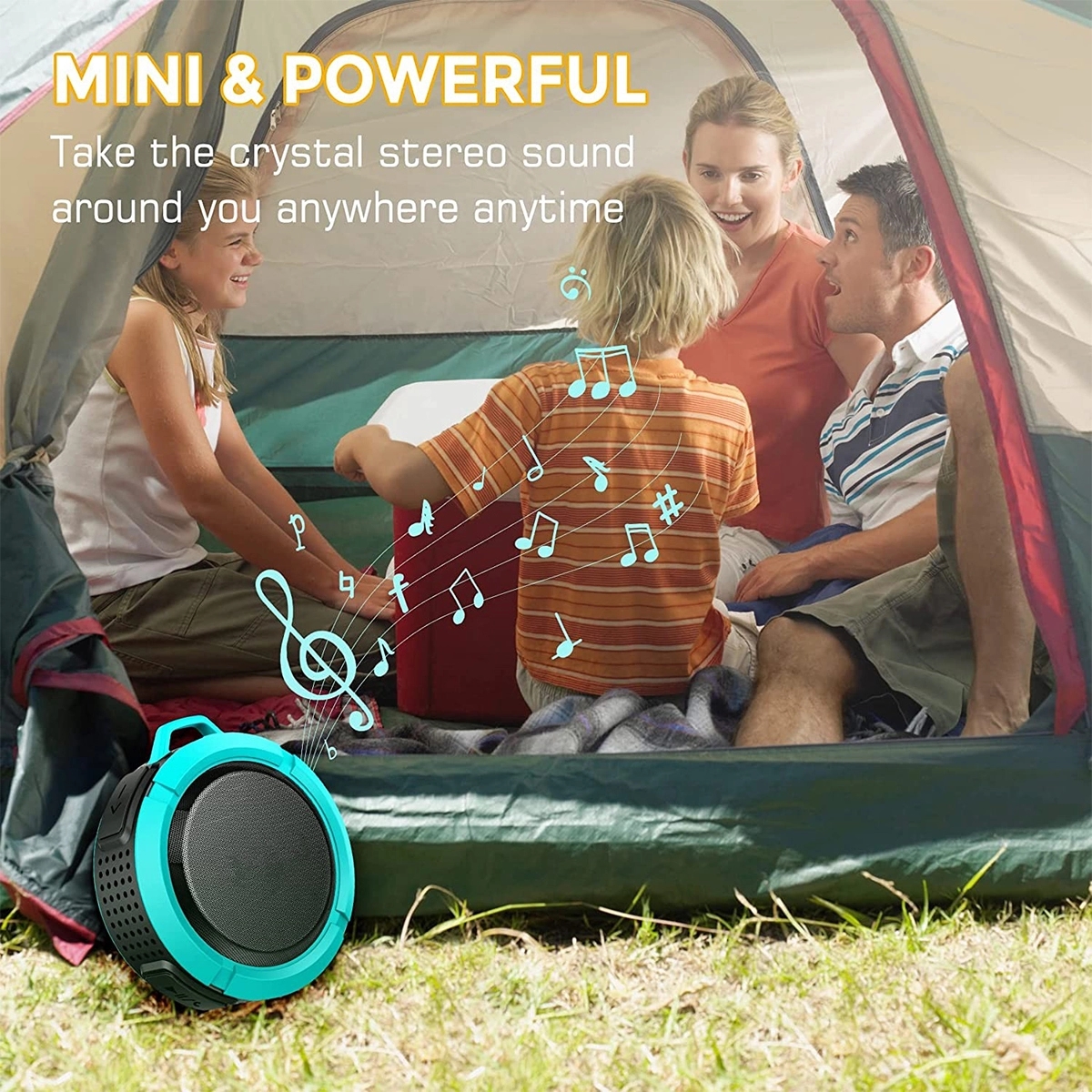 Waterproof Portable Shower Loud Bluetooth Speaker 4