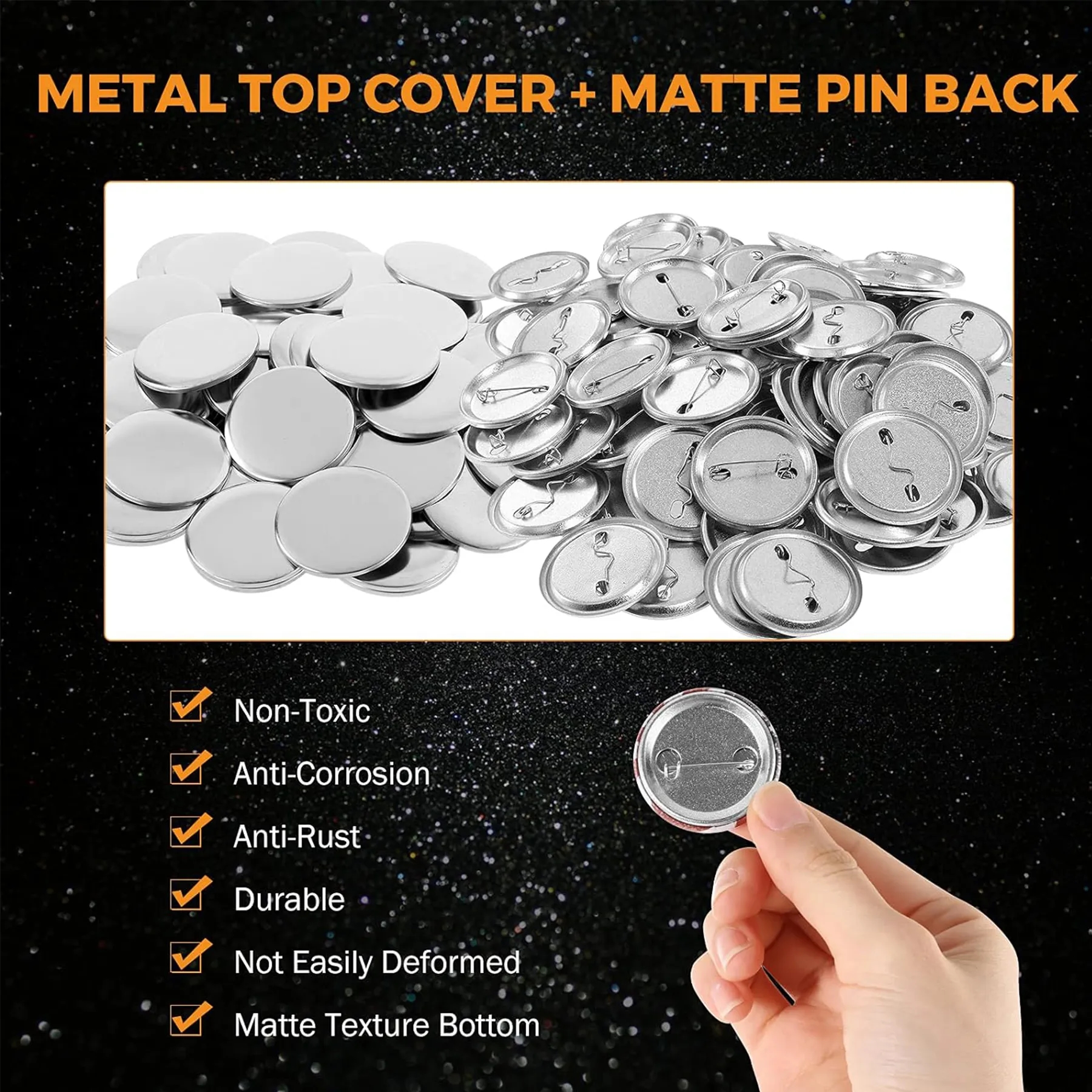 3" Dia Customized Metal Button 2