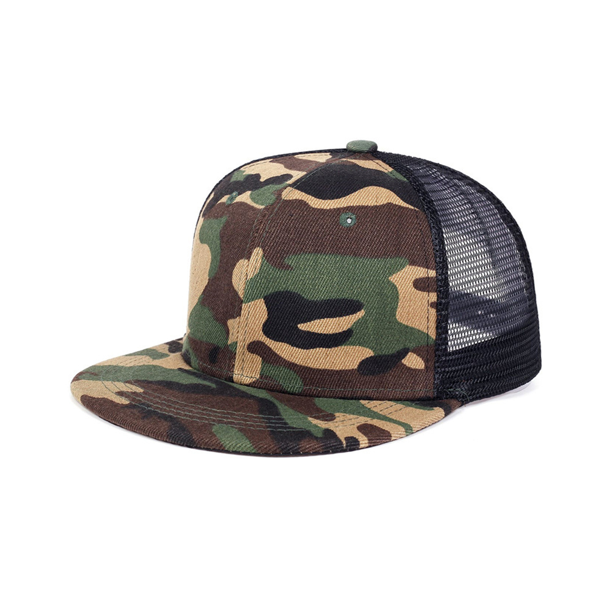 Six Panel Structured Trucker Cap With Mesh Back 11