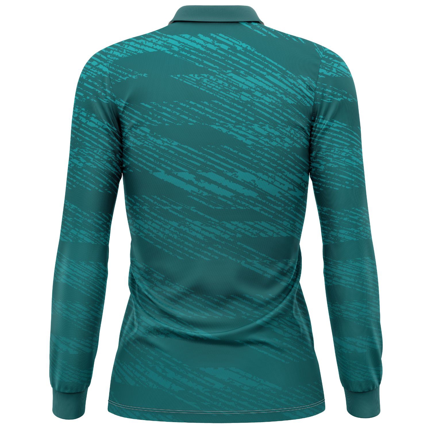 Women's 160 GSM delicate Brushed Milk Silk Sublimation Long Sleeve Polo Shirt 7