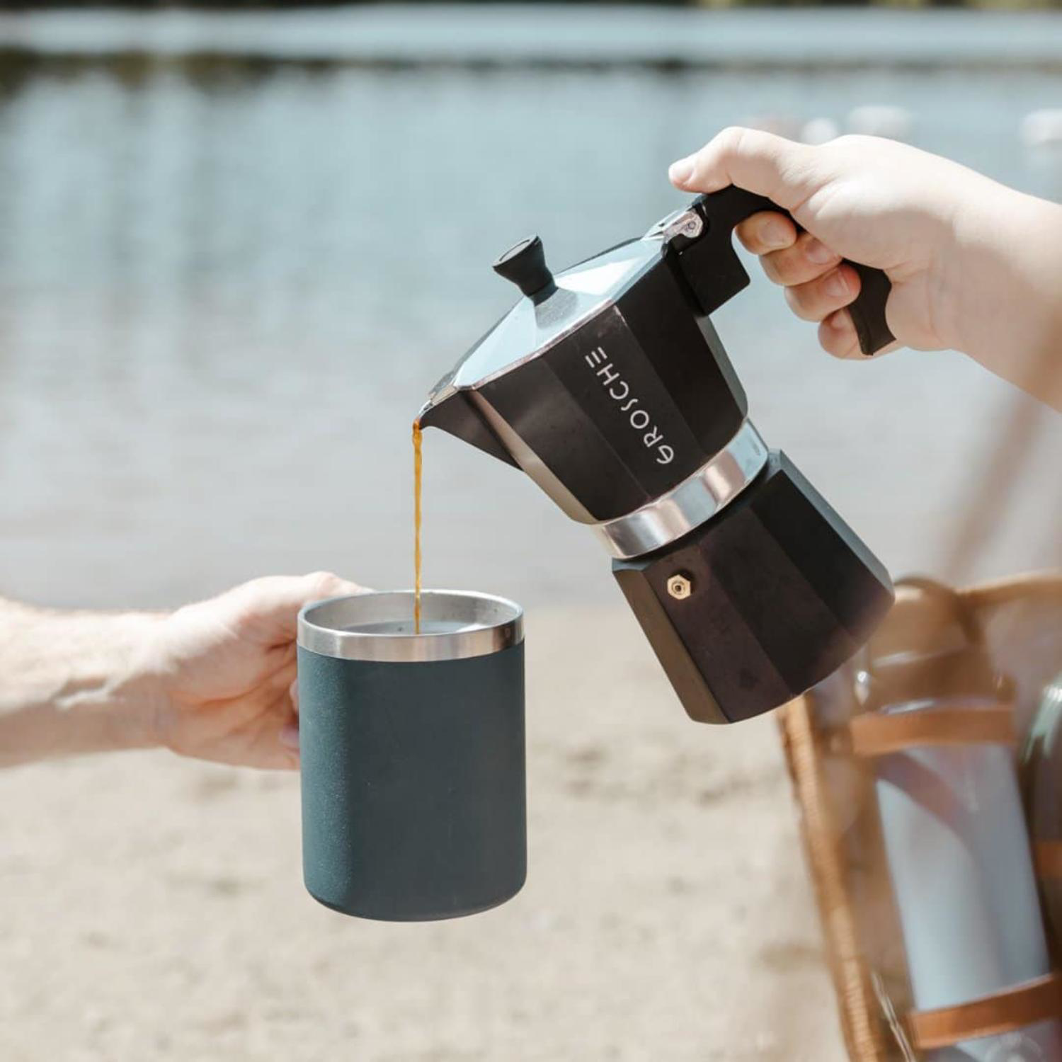GROSCHE® MILANO 6 Cup Stovetop Moka Pot Espresso Coffee Maker 2