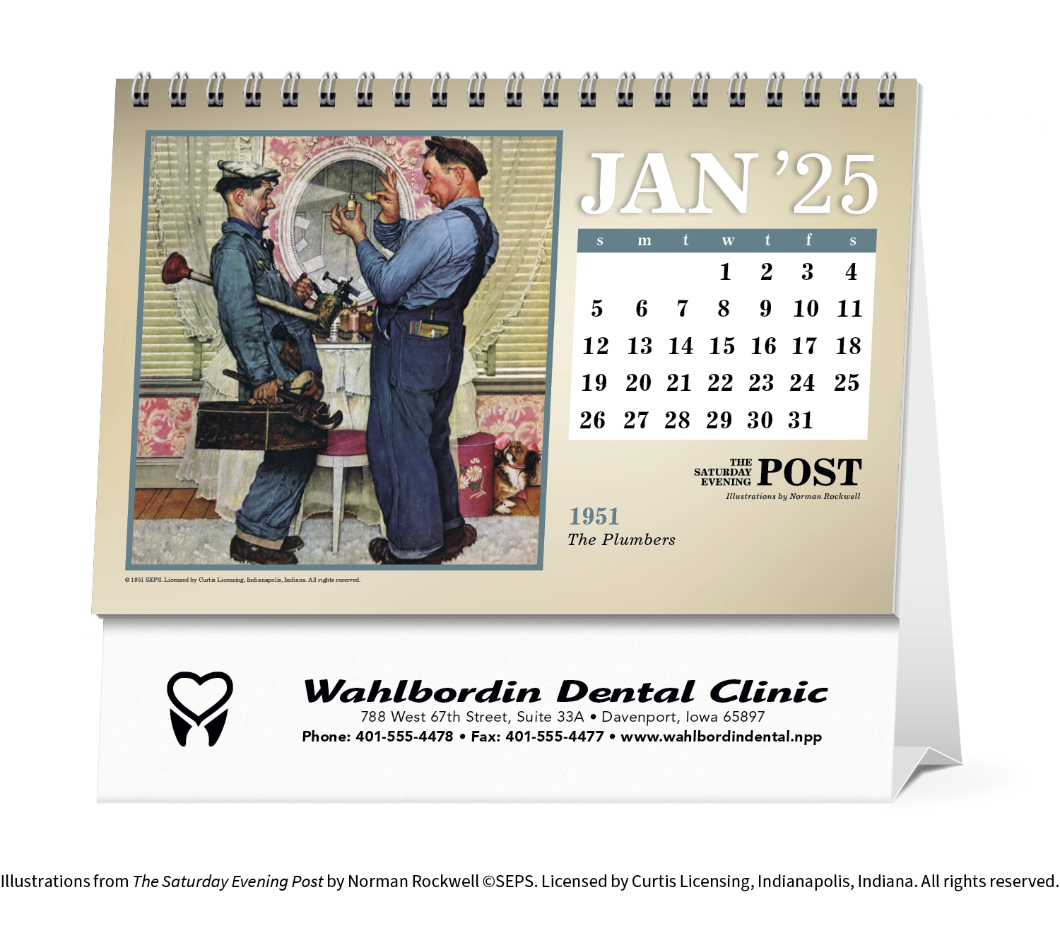 Triumph® Calendars The Saturday Evening Post Large Desk Calendar 3