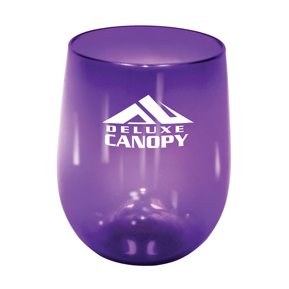 12 oz. Plastic Stemless Wine Glass 23