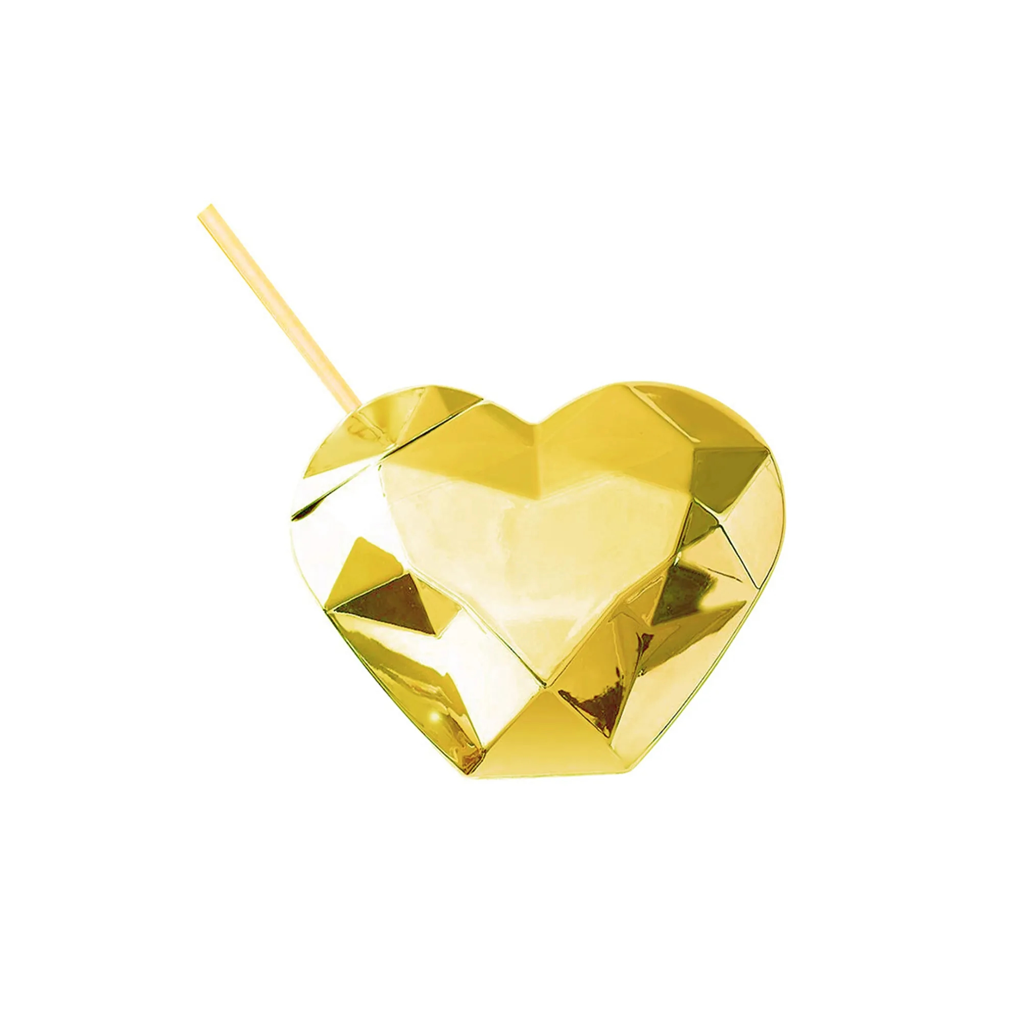 Heart Shaped Drinking Cup with Straw 3