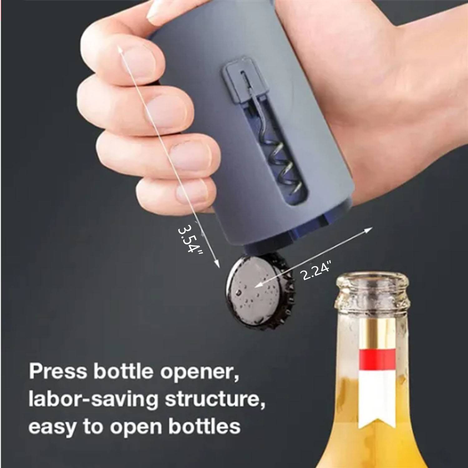 3-in-1 Magnetic Automatic Push Down BeerBottle Opener 10