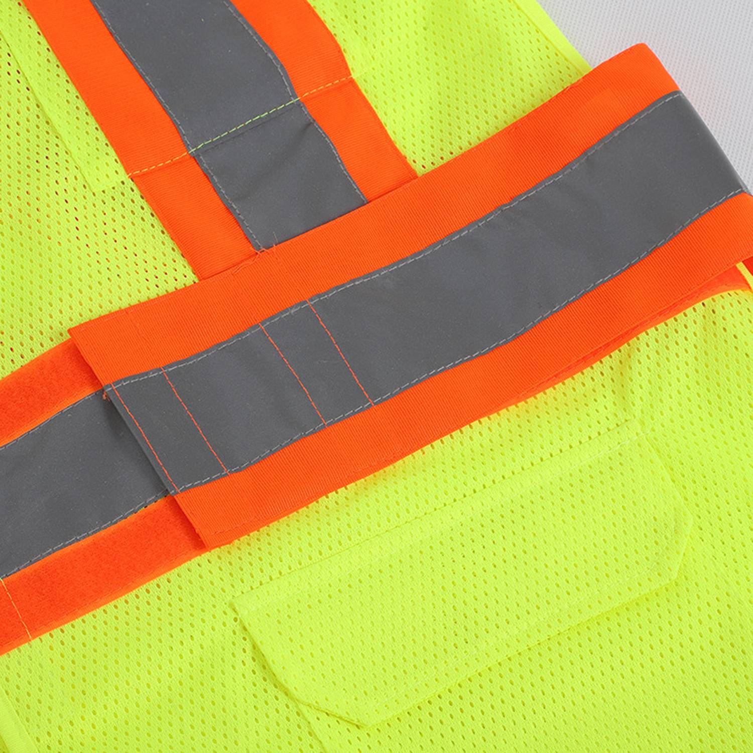Breathable Polyester Mesh Reflective Safety Vest 5