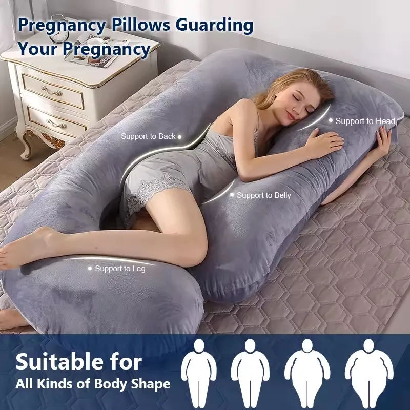 High Density U Shaped Full Body Maternity Pregnancy Pillow 3