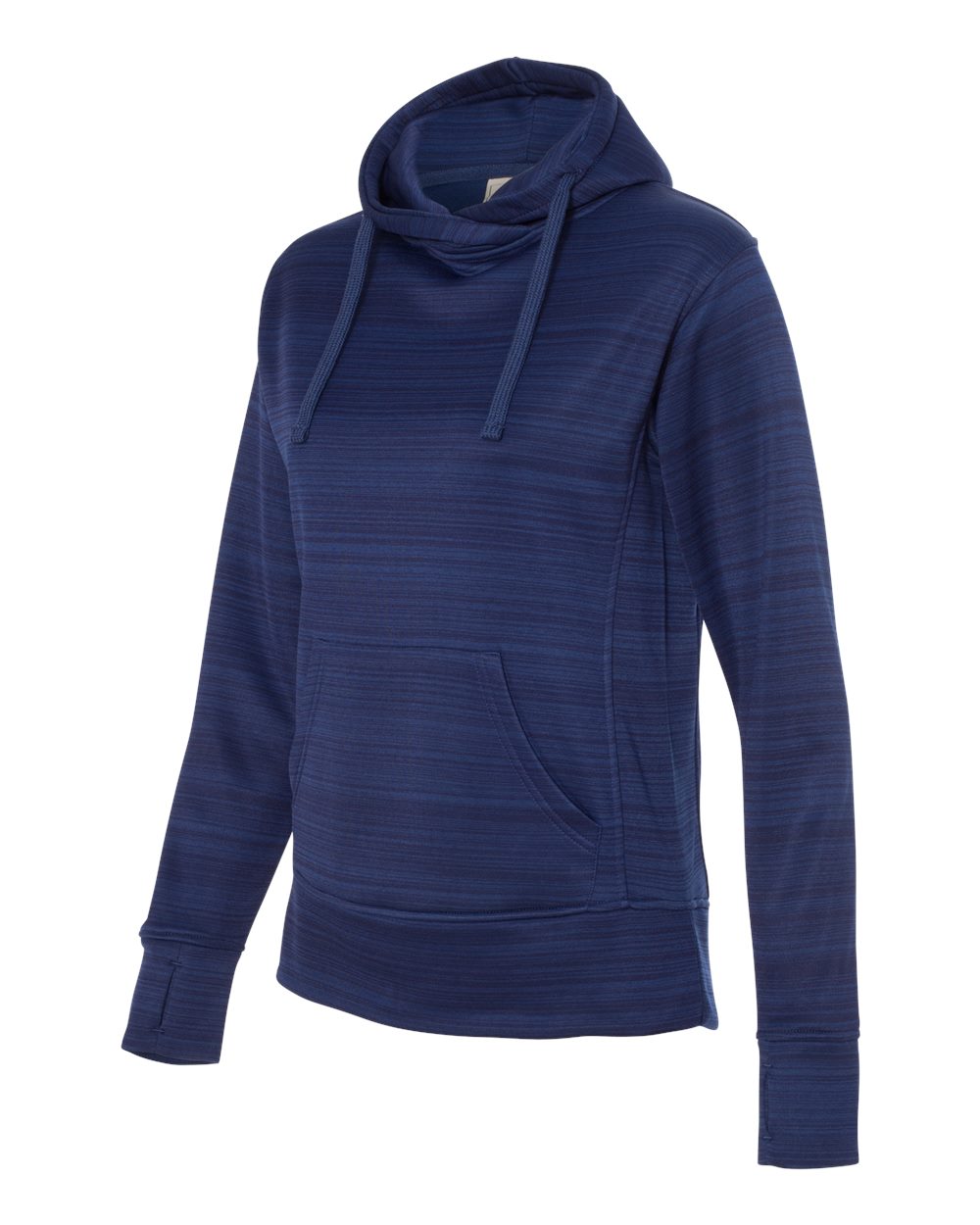 Women's Odyssey Striped Performance Fleece Lapover Hooded Sweatshirt - 8662 19