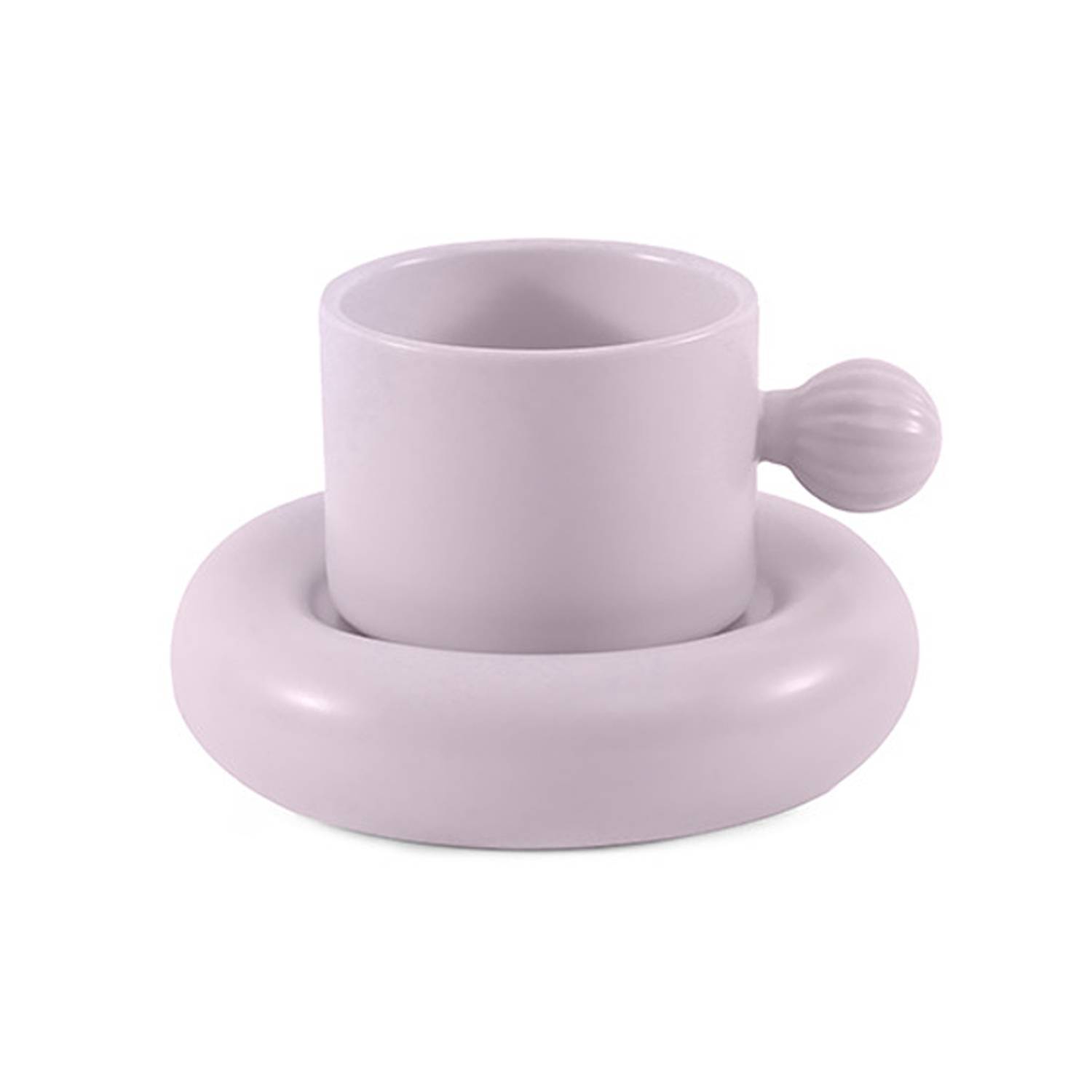 Ceramic Coffee Cup and Saucer Set Scandinavian Simple Style 4