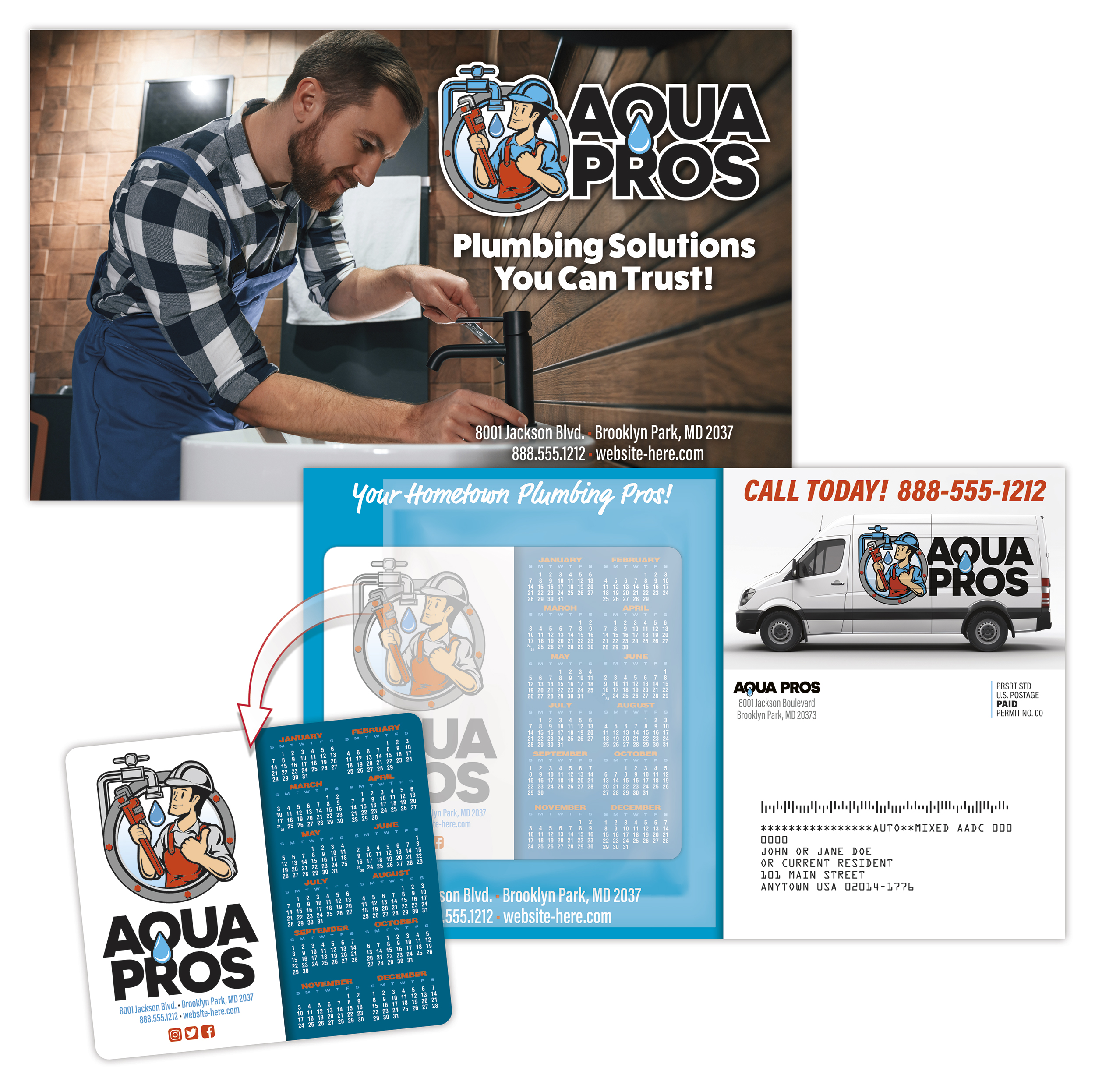 ClearPeel Postcard (8.5x5.25) - Laminated with 3.5x4 Magnet (20 mil.) - 14 pt. 3