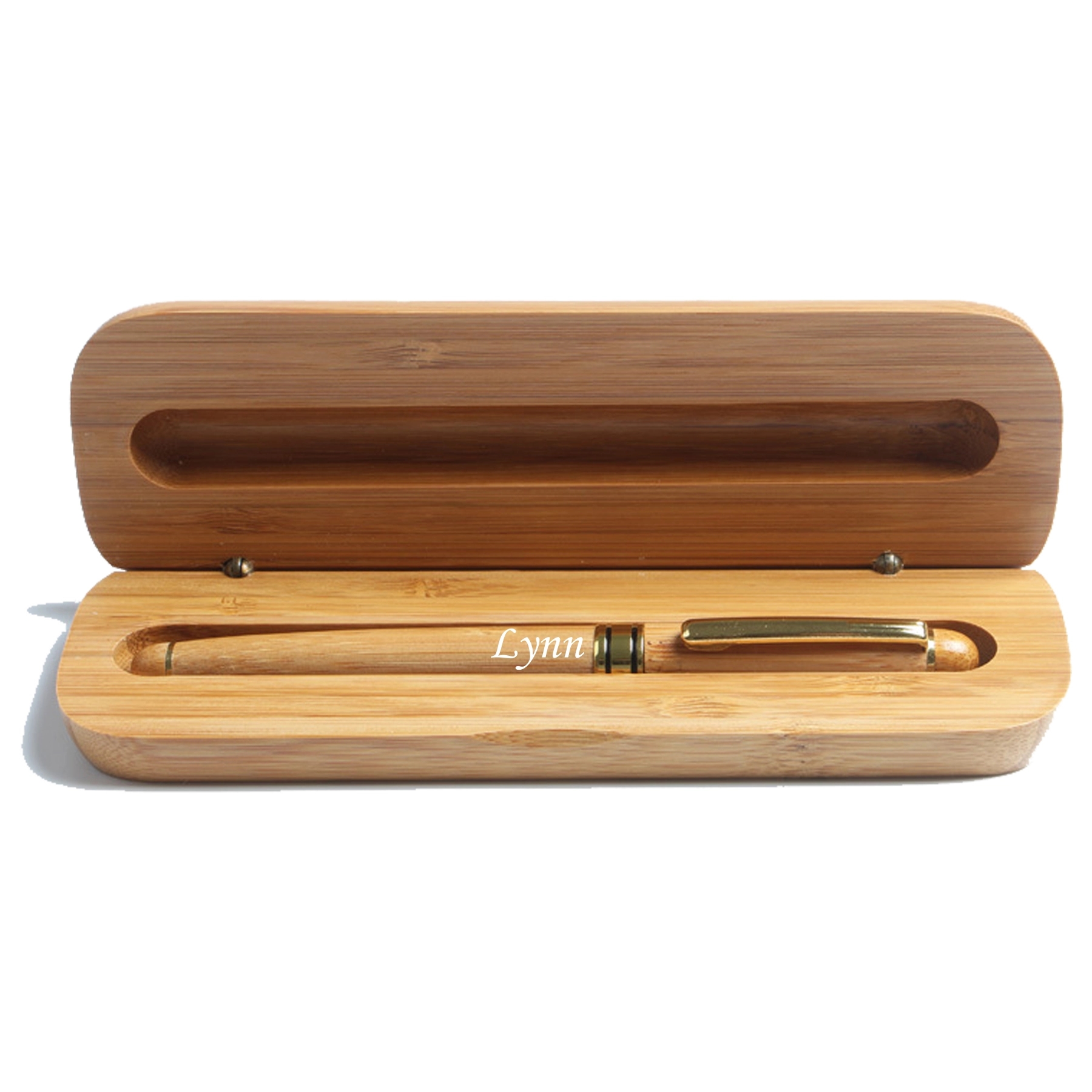 Bamboo Case w/Pen Gift Set 2