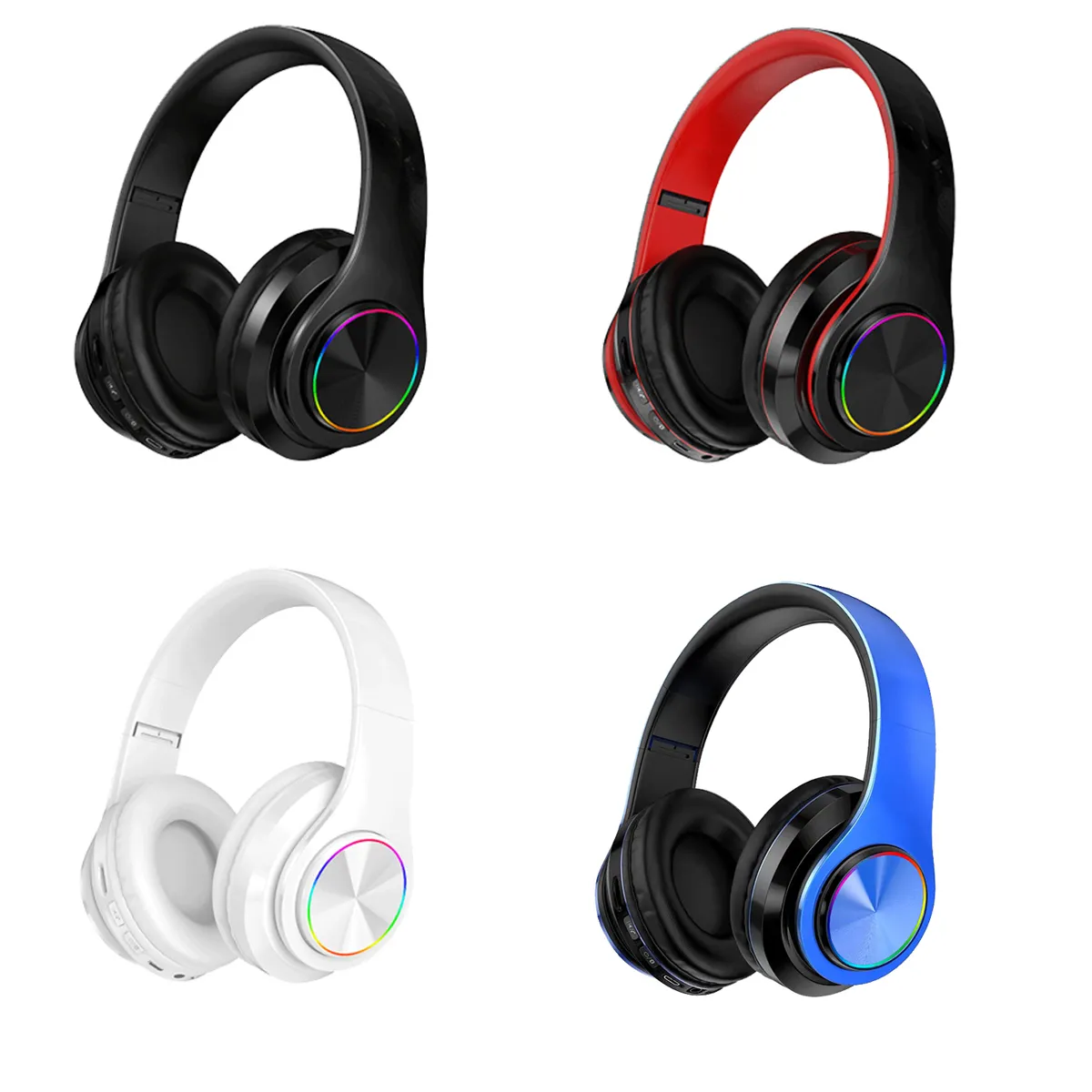 Foldable Stereo gaming Wireless Bluetooth over ear Headphone 6
