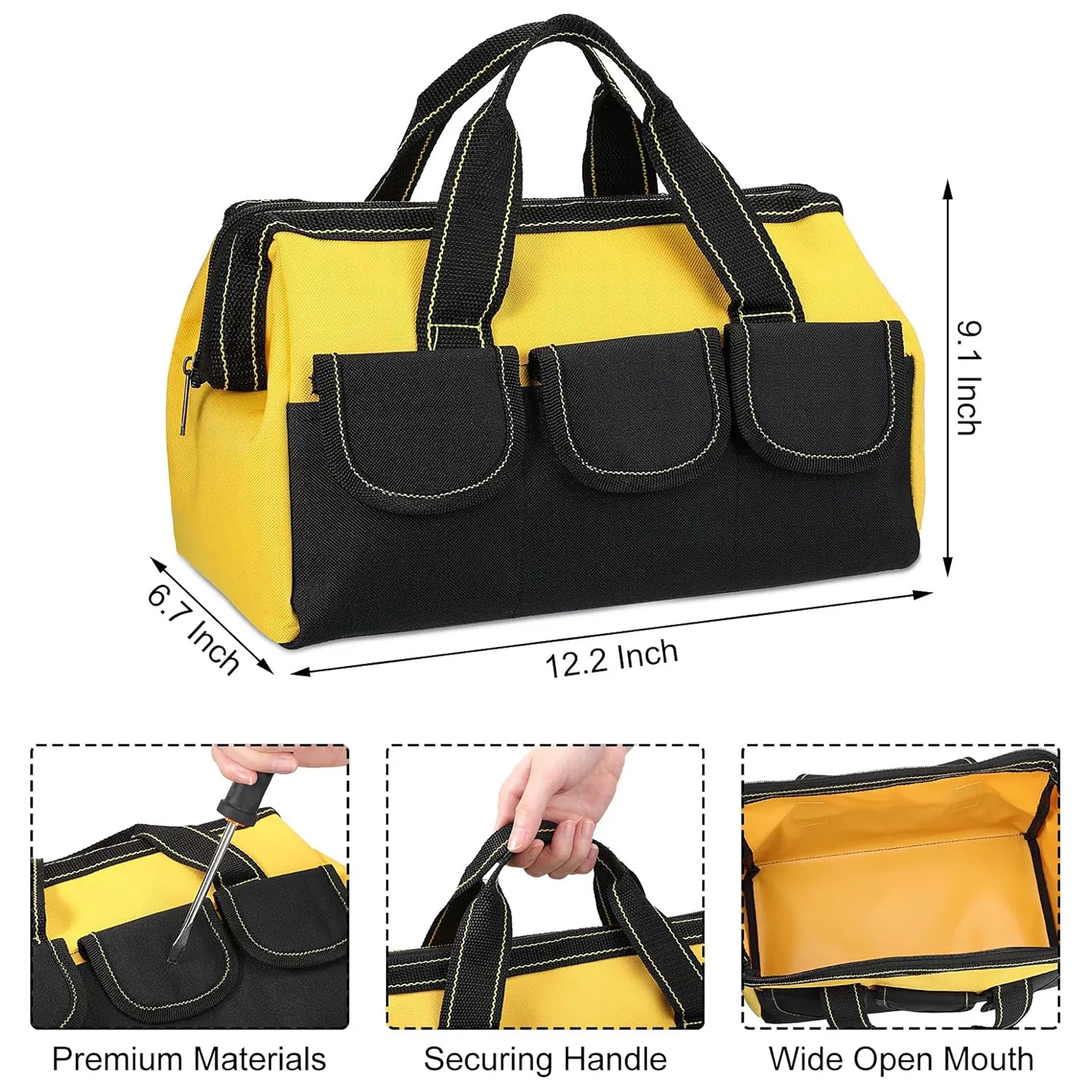 Tool Bag Tote for Men Women Heavy Duty 3