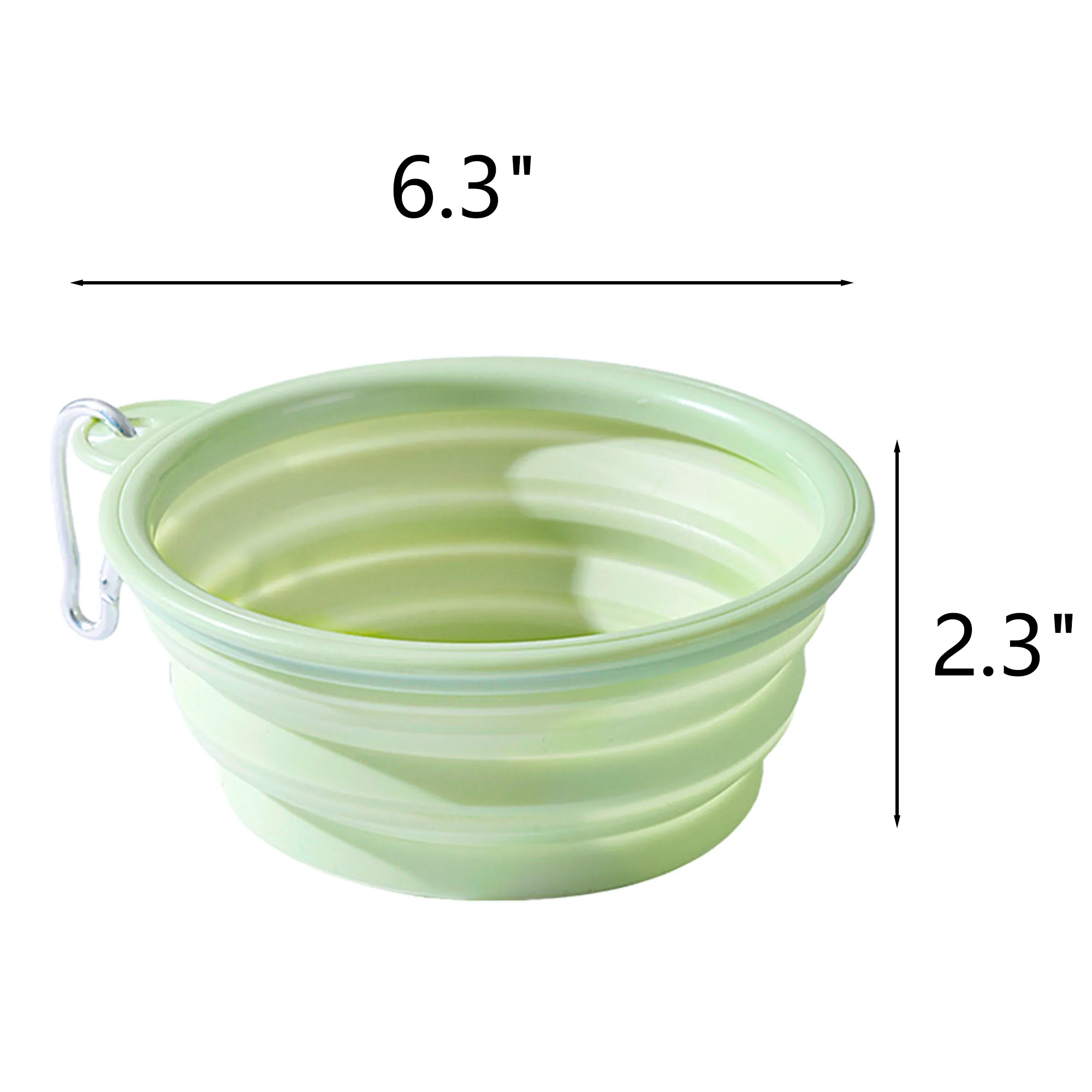 Collapsible Pet Bowl with Carabiner 2