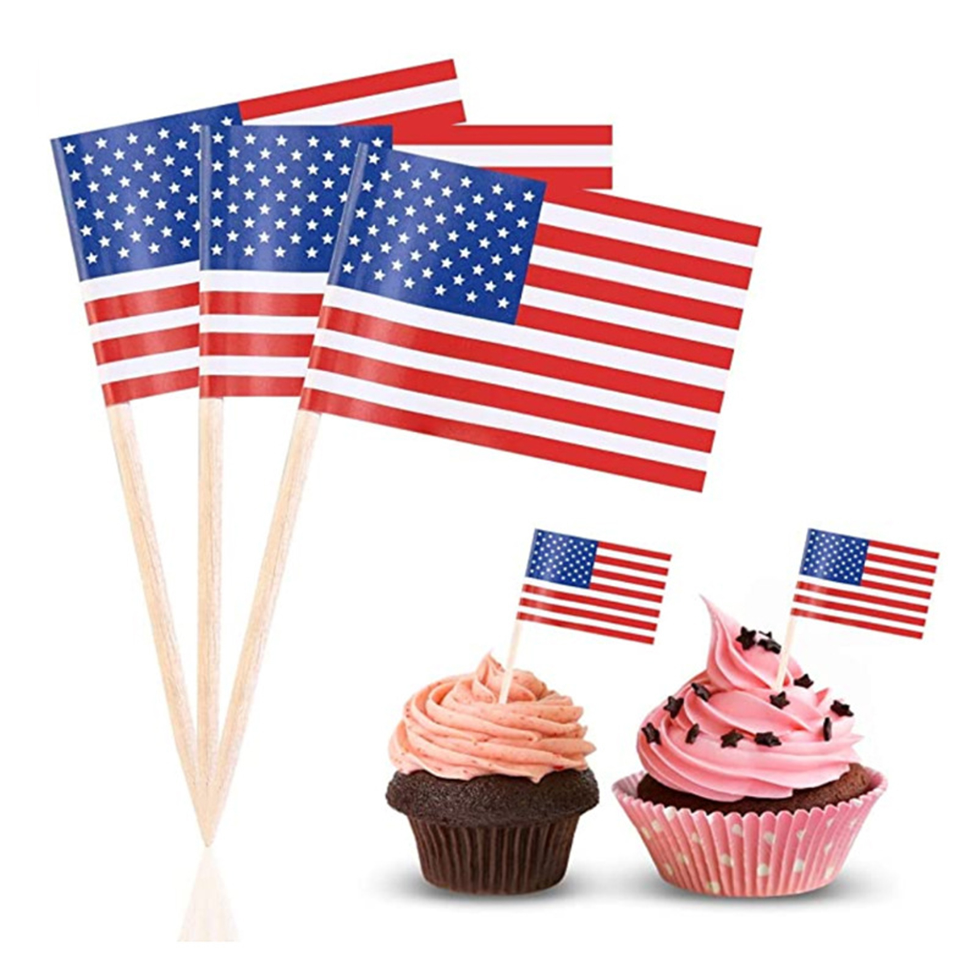 Toothpick Flag With 2.55" Tooth Pick 1