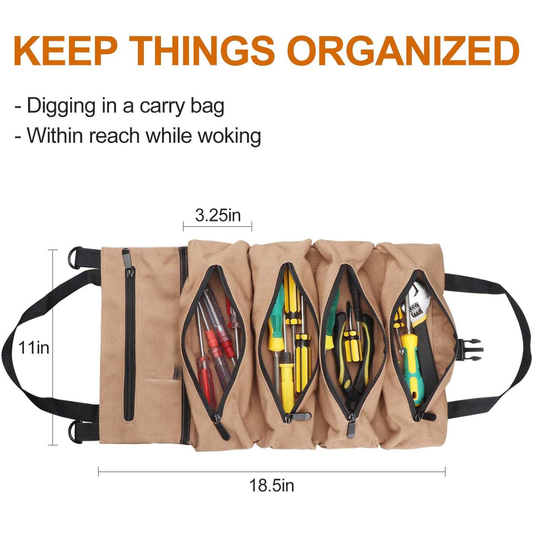 Oxford Outdoor portable waterproof tool storage bag 7