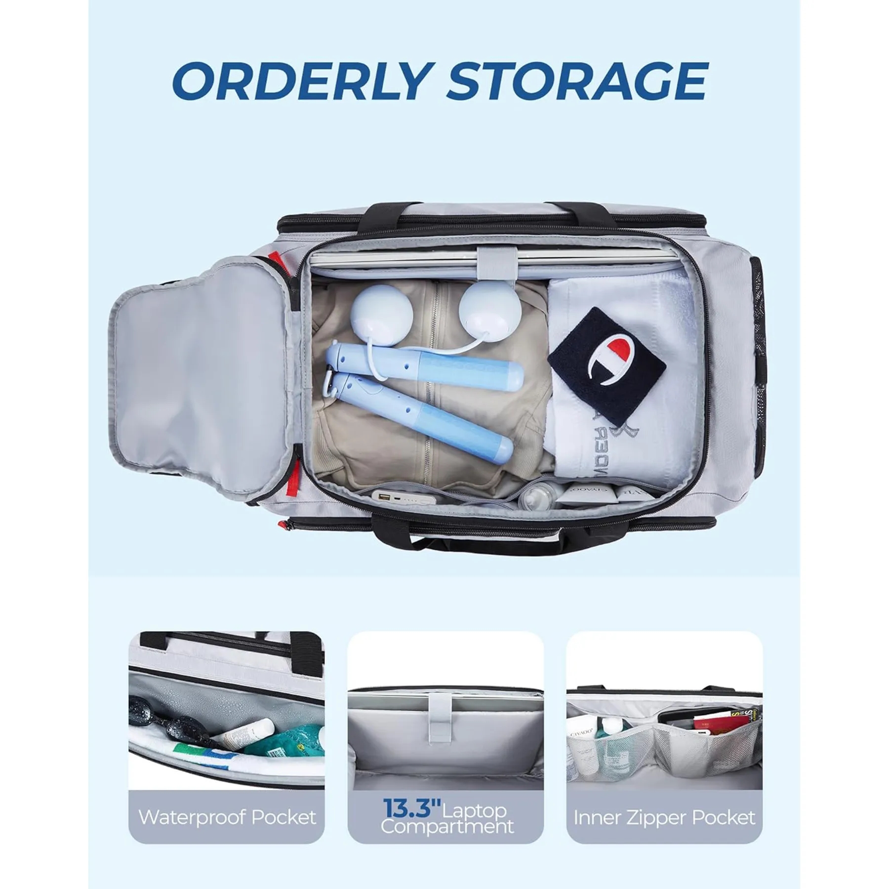 35L Sports Travel Duffel Bag 7