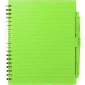 FSC® Recycled 5.5” x 7” Spiral Notebook w/ RPET Pe 209