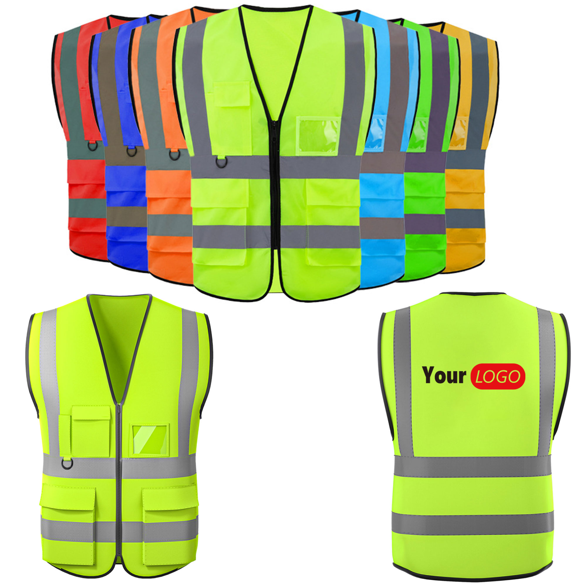 Reflective Vest With Multiple Pockets 5