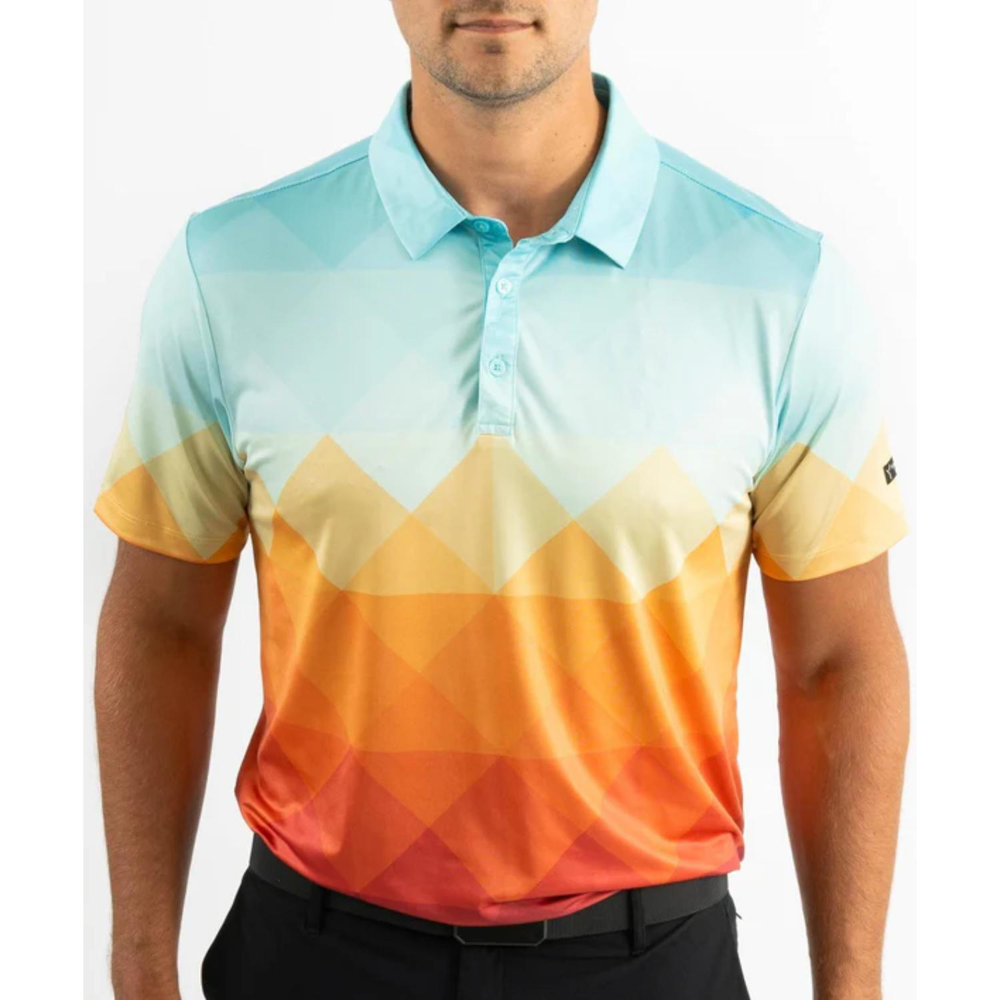 YATTA Golf® - Abstract men's Moisture Wicking Golf Polo Shirts