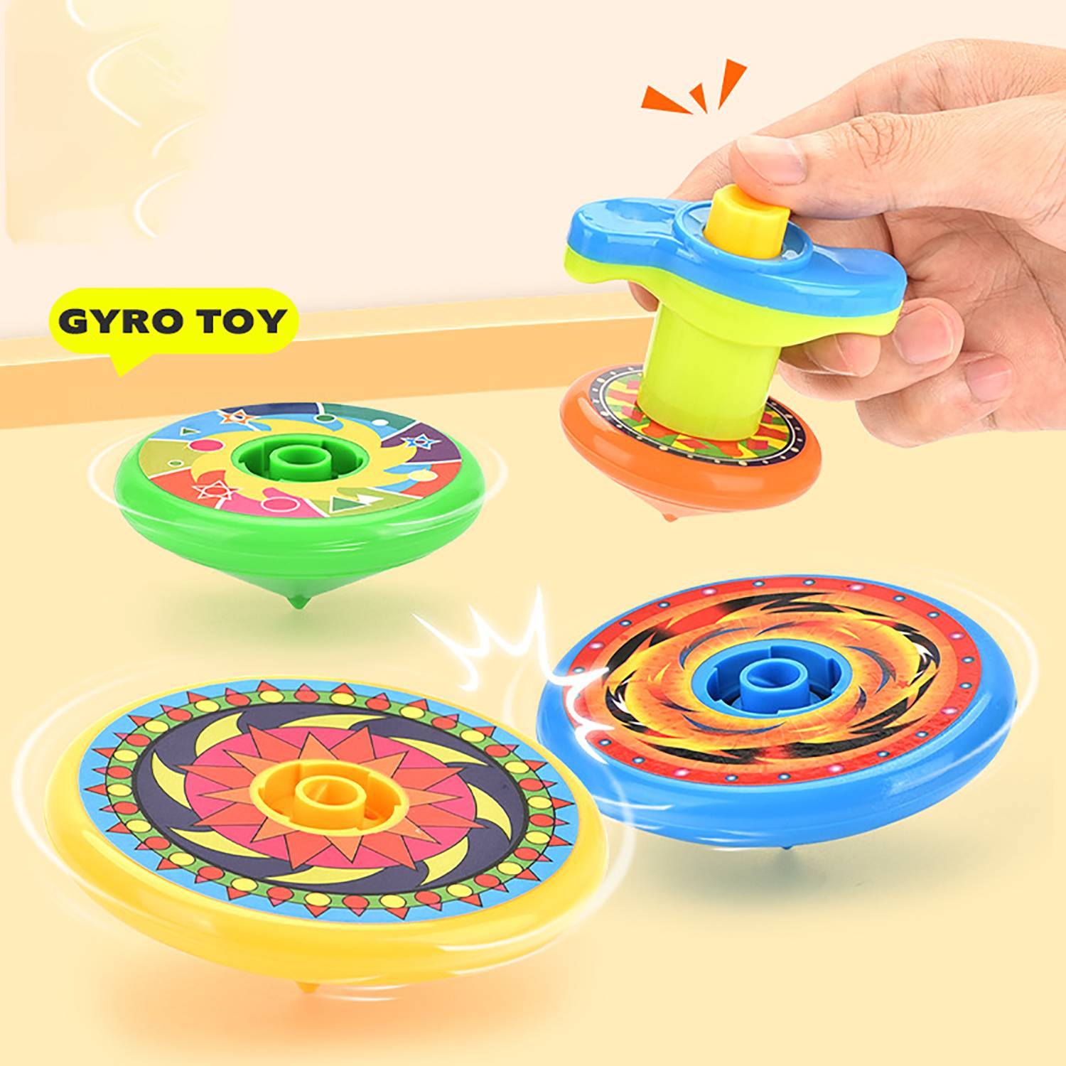 Kids 5 Layer Stacking Spinning Top Toy 4