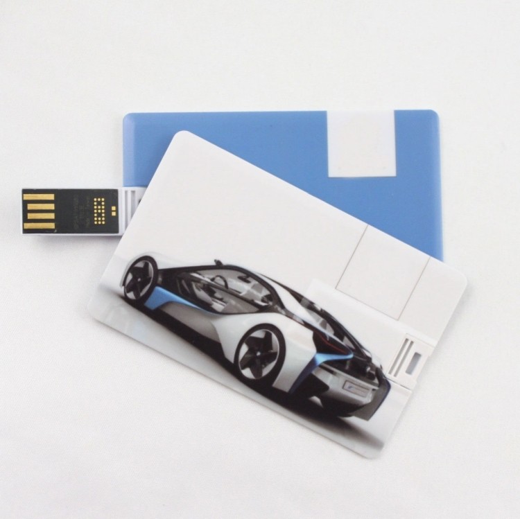 Credit Card Shape Overturn Socket 2GB Wallet USB Flash Disk 2