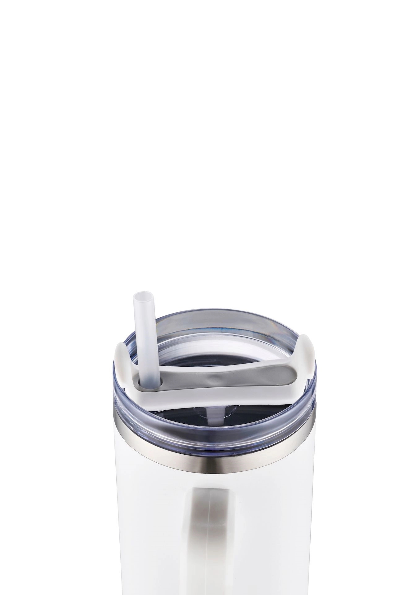 40oz Stainless Travel Mug w/ Handle and Straw 15
