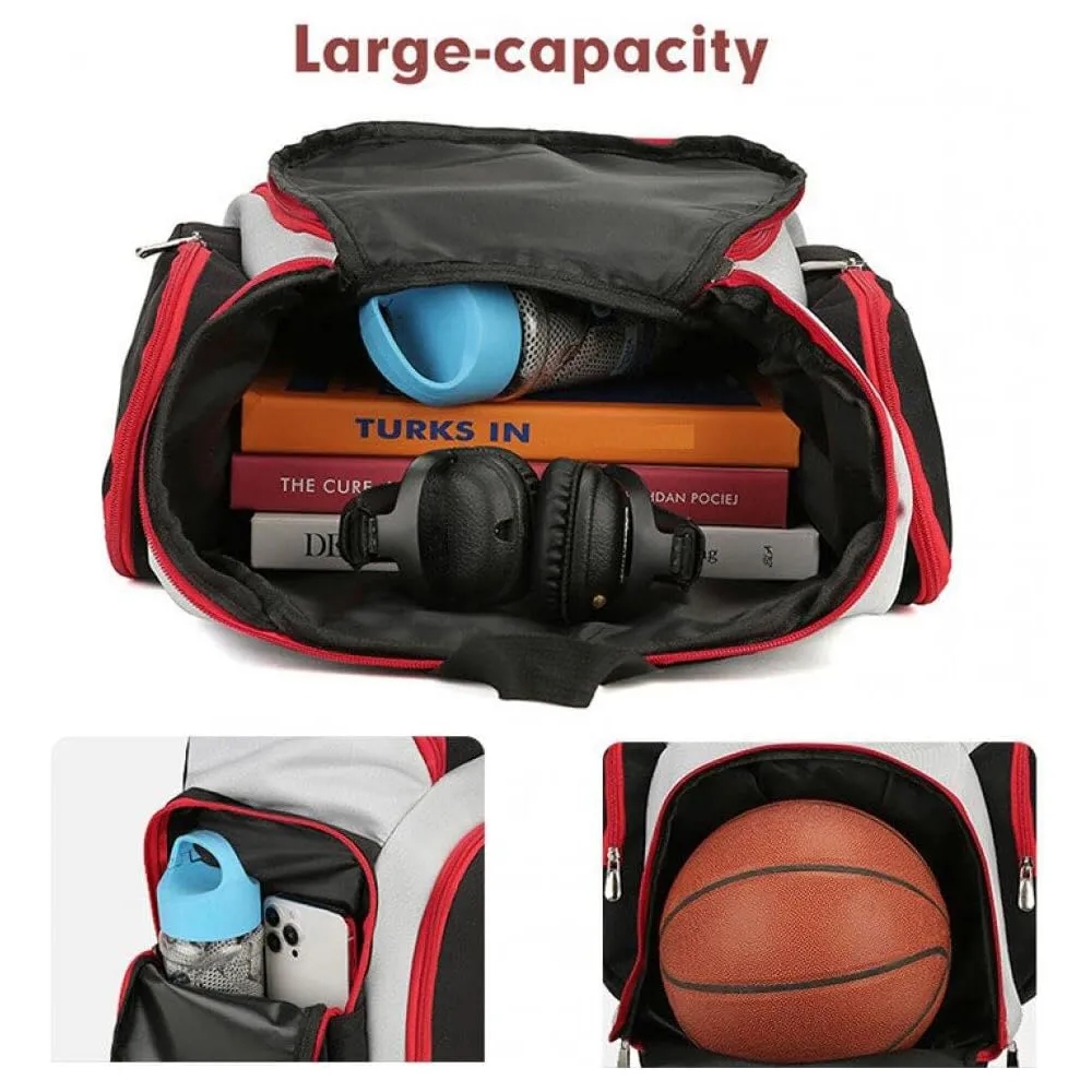 Large Capacity Sports Backpack with Separate Ball Holder 3