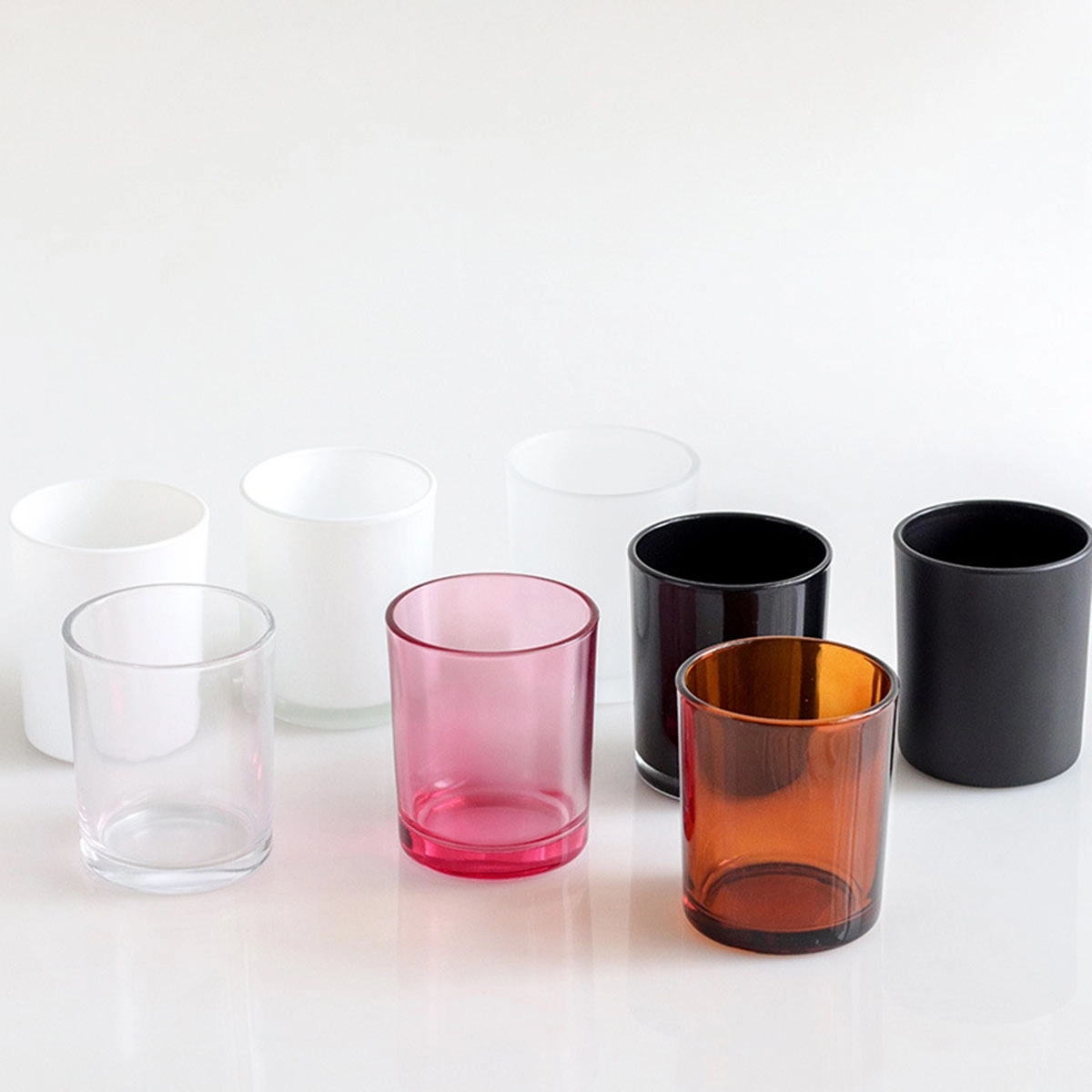 Glass Candle Jars With Airtight Bamboo Lids 6