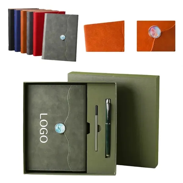 Stylish Leaf Pattern Notebook Set 5
