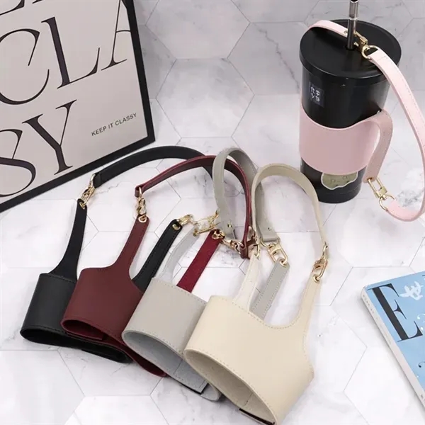 PU Leather Coffee Cup Carrier 13