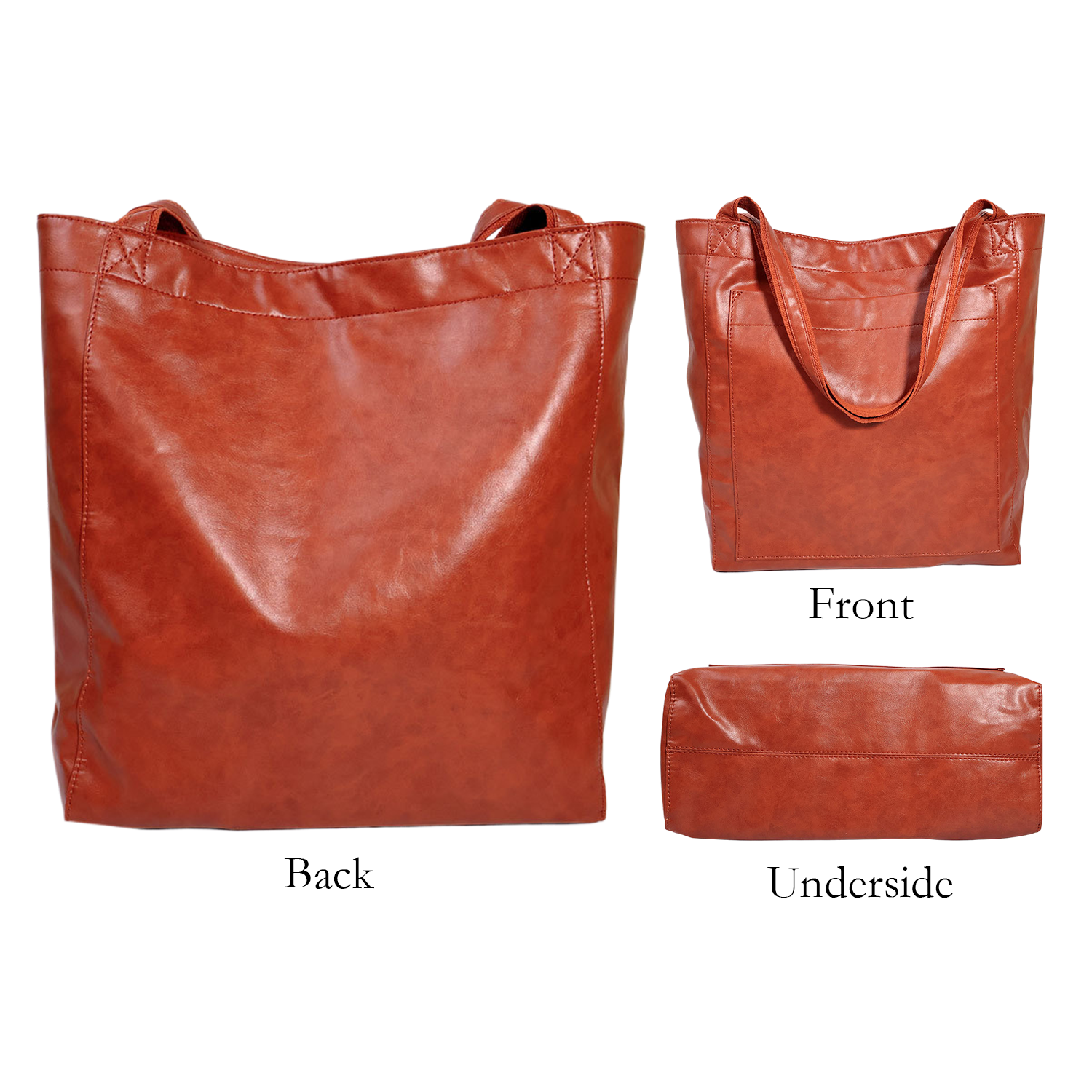 Leather Tote Bag, custom tote bag with logo imprint 8