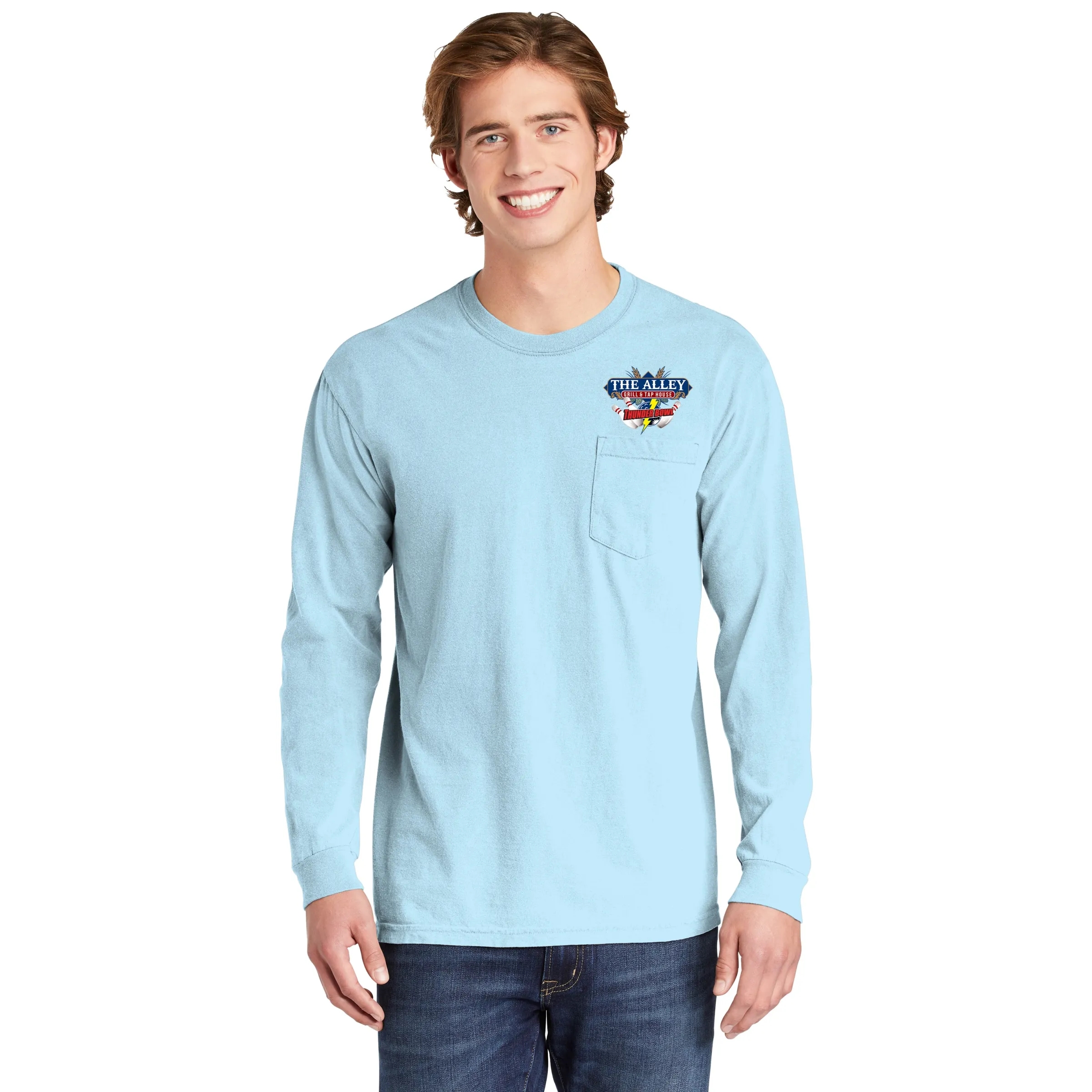 COMFORT COLORS ADULT 6.1 OZ LONG-SLEEVE POCKET T-SHIRT 47