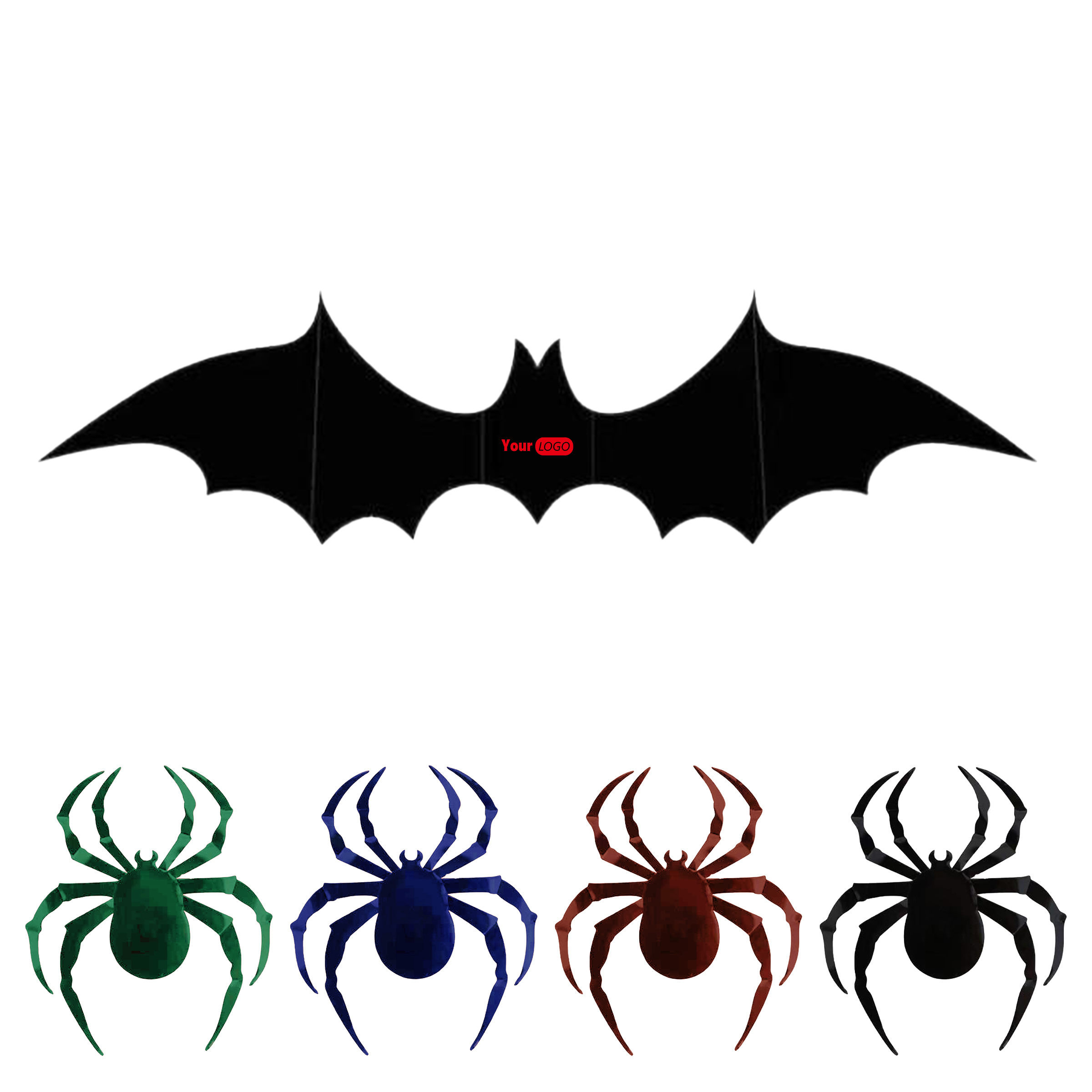 Pvc Halloween 3D Bat Spider Wall Stickers ?C Realistic And Reusable 1