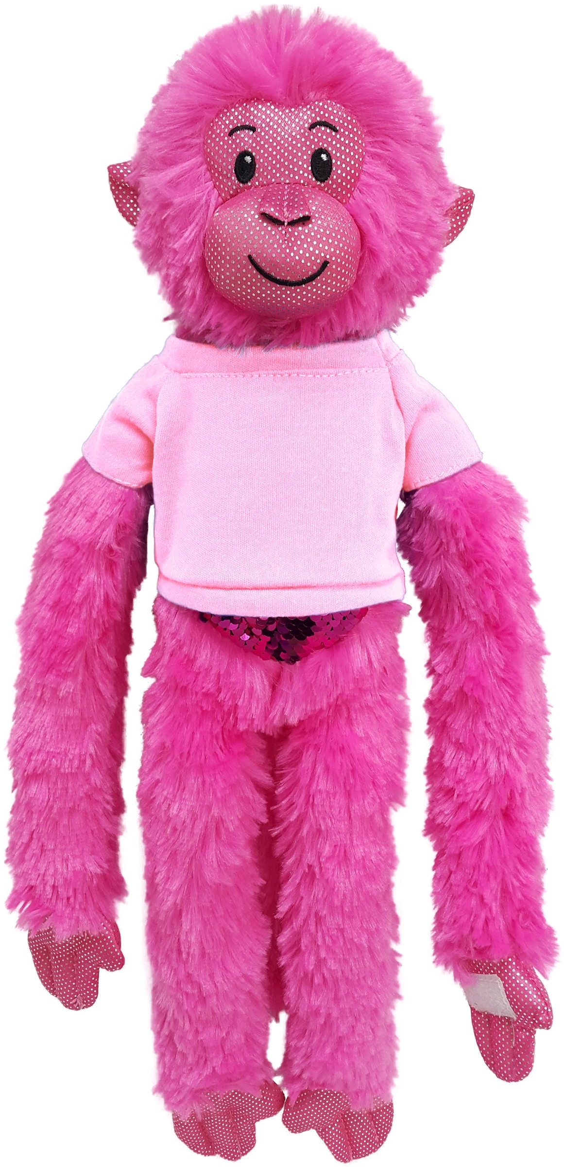 21" Hot Pink Spider Monkey with Sequins 12