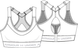 Women's Armour High Crossback Sports Bra  2