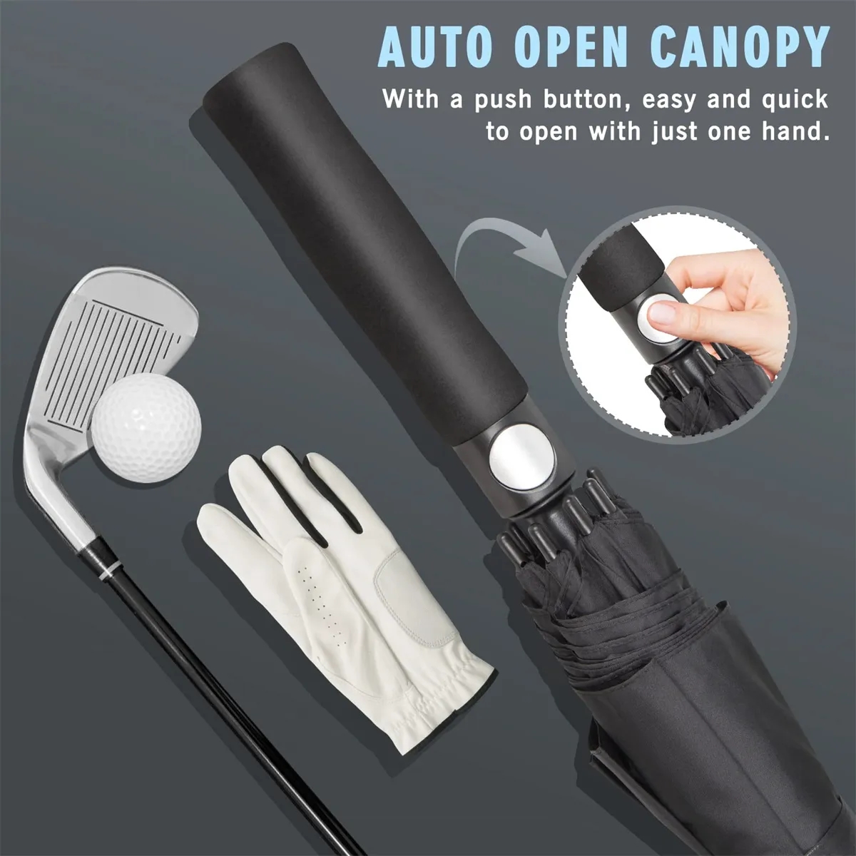 60in Large Windproof Umbrellas Automatic Open 8