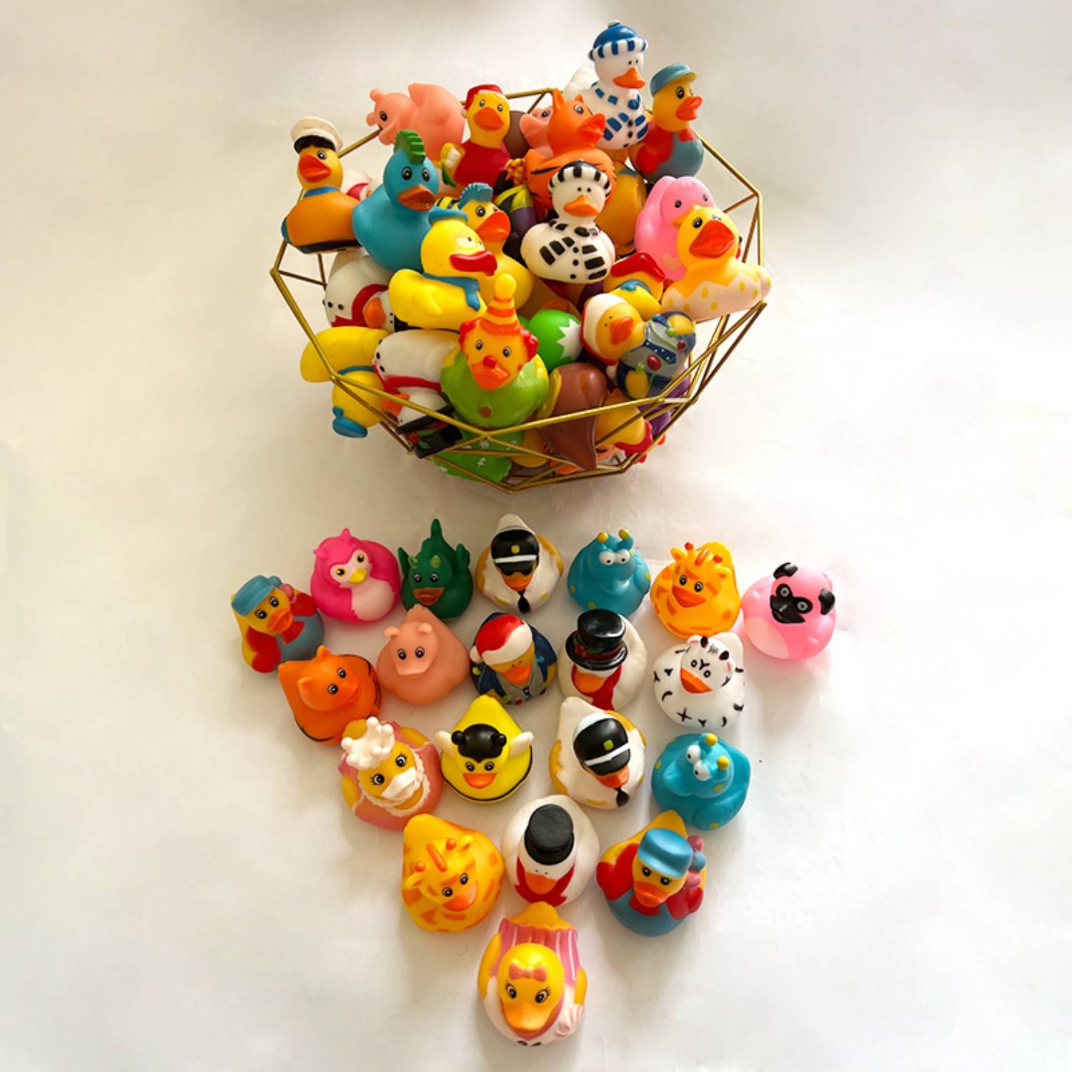 Kids Squeezable Mini Rubber Duck Bath Toy 10