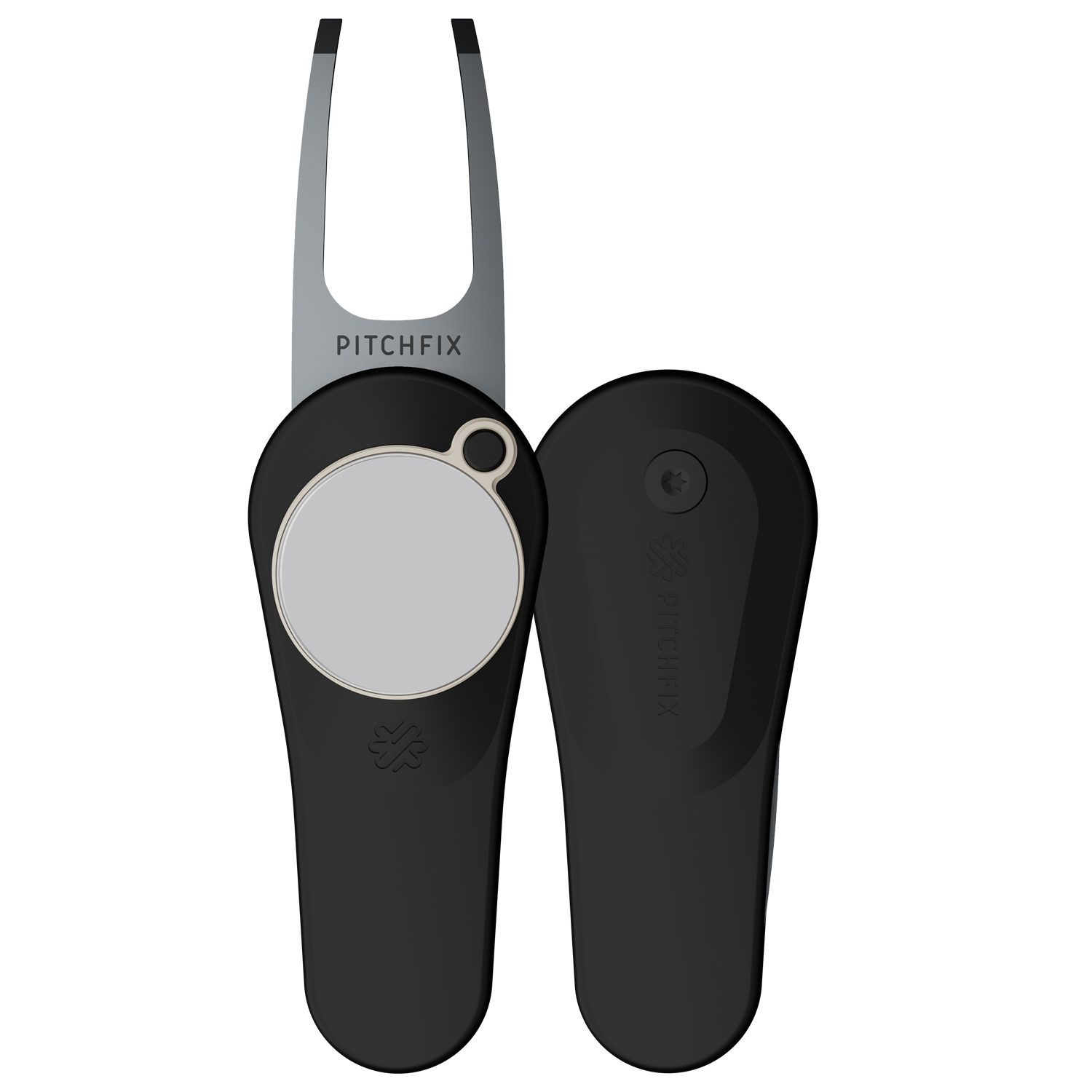 Pitchfix Original Golf Divot Tool in Round Tin with Two Extra Ball Markers 3