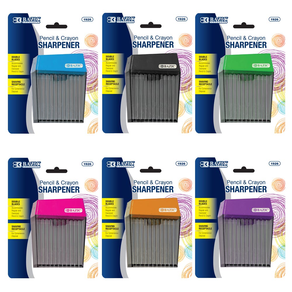 Pencil Sharpener - Dual Blades Shavings Receptacle 2