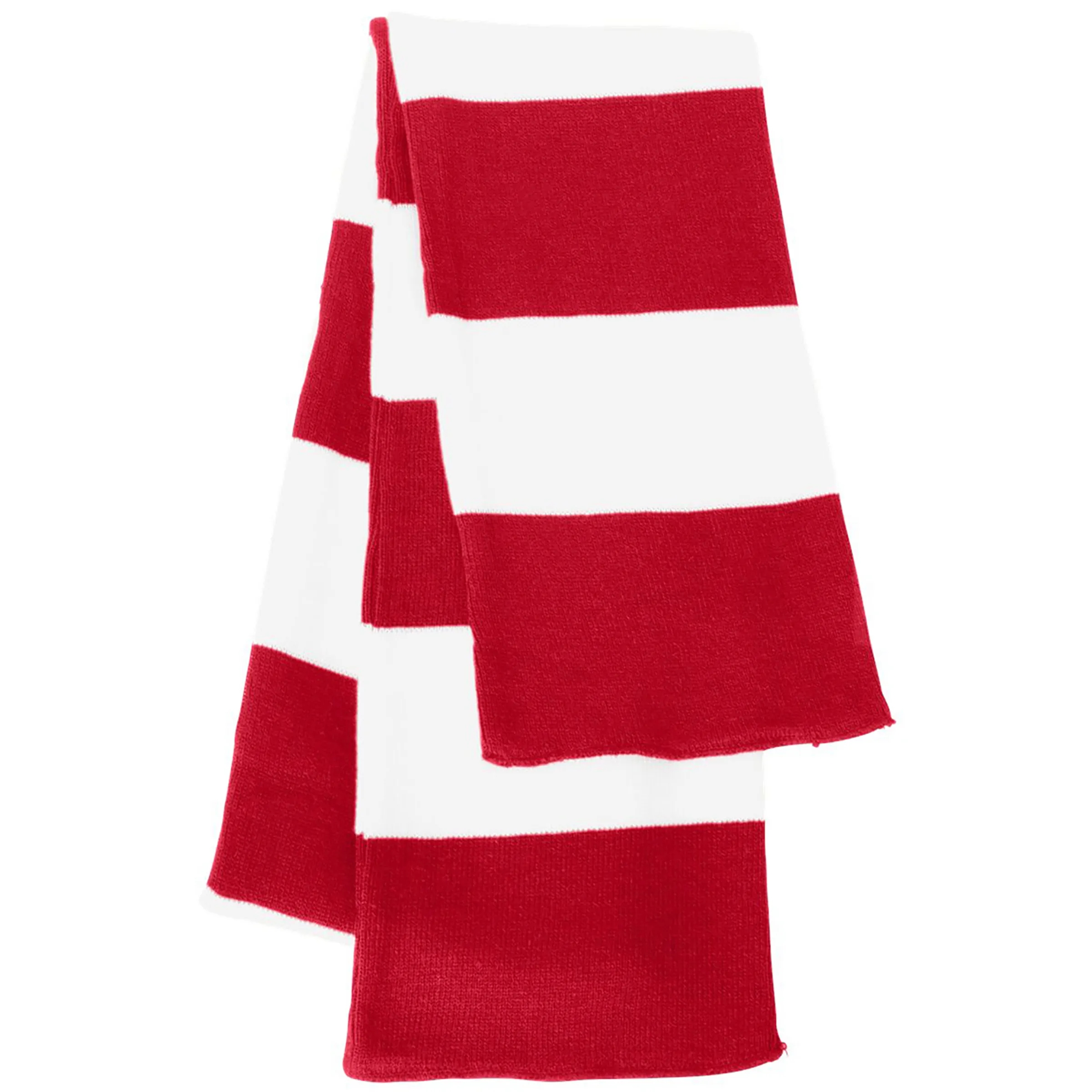 SPORTSMAN RUGBY-STRIPED KNIT SCARF 44