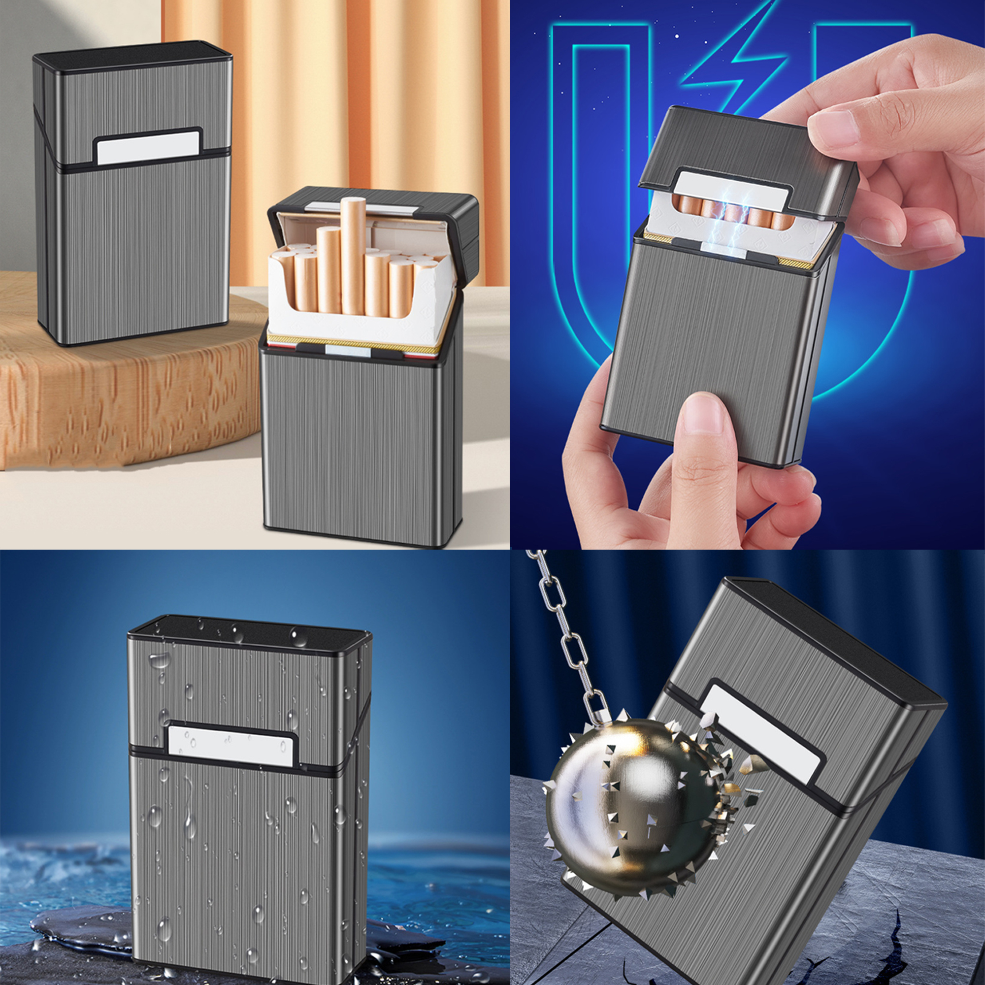 ABS Magnetic Cigarette Box 1