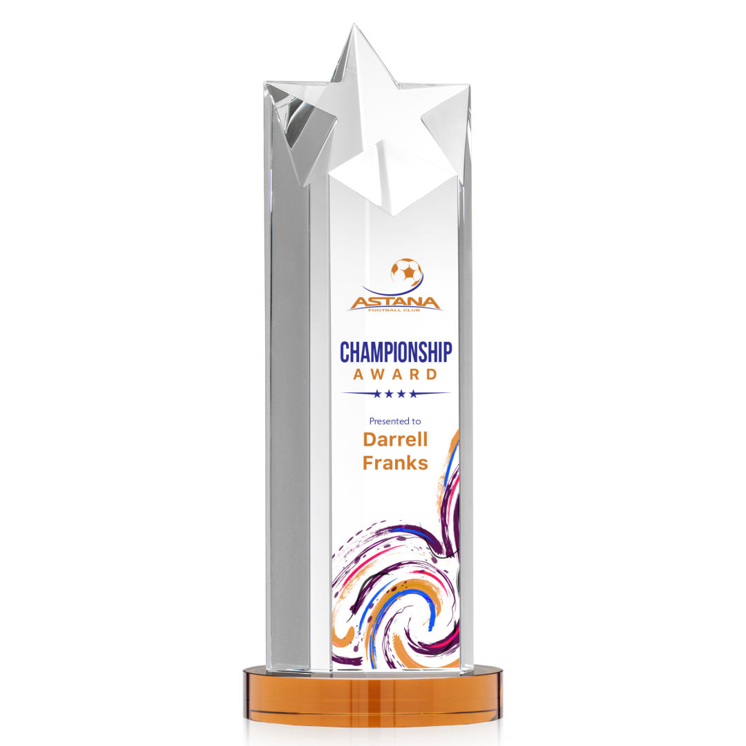 Berkeley VividPrint™ Award on Condor Base - Amber 12
