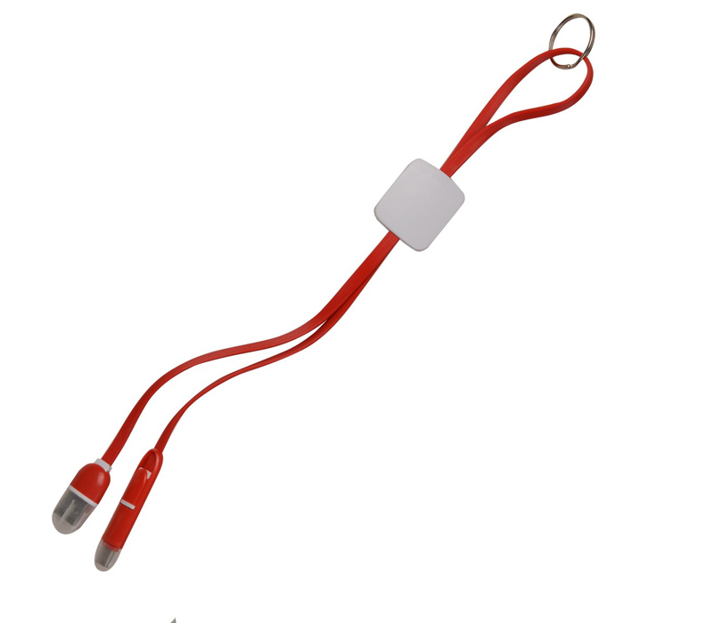 3-in-1 Charging Cable with Keyring 5